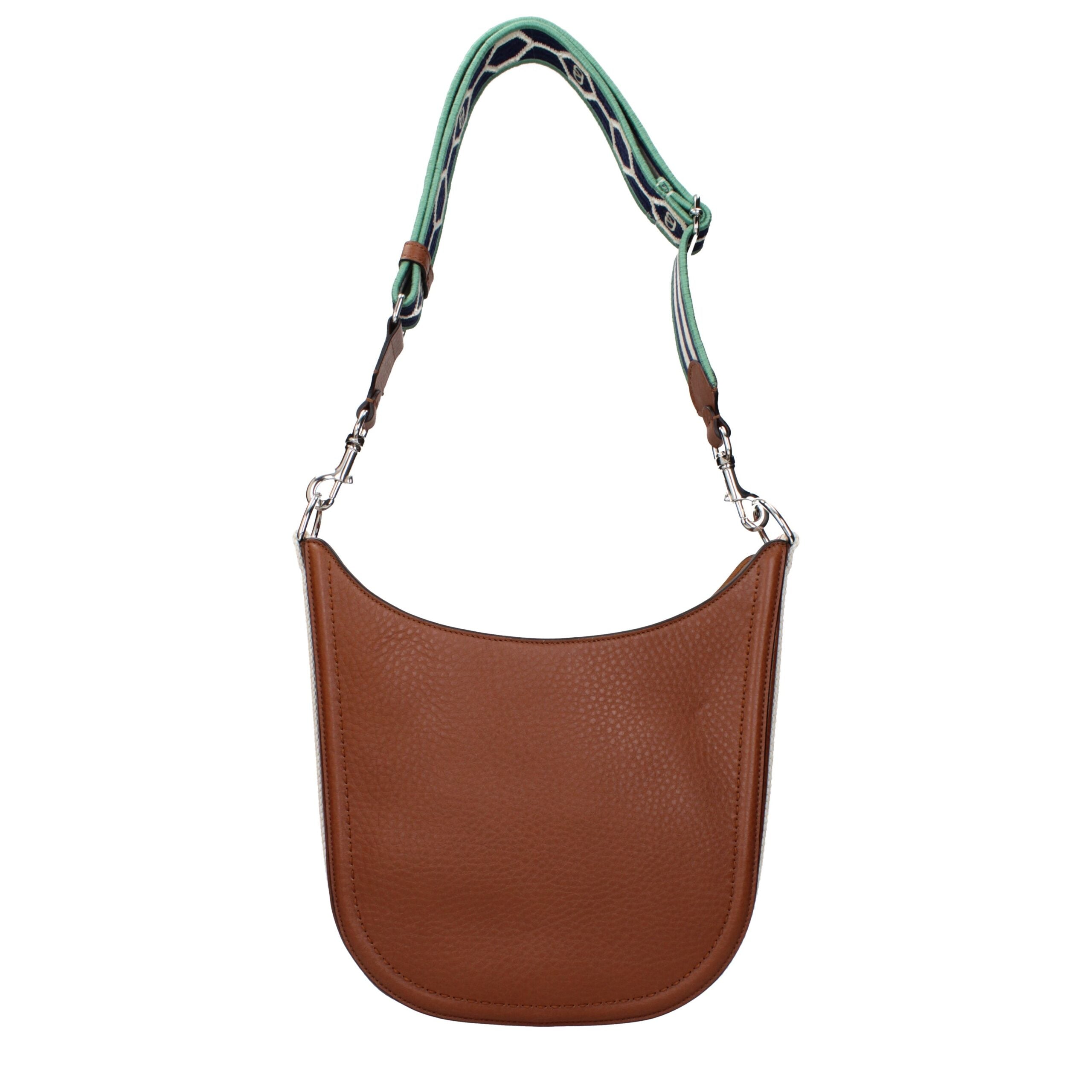 Valentino Garavani Braune Leder Umhängetasche-3