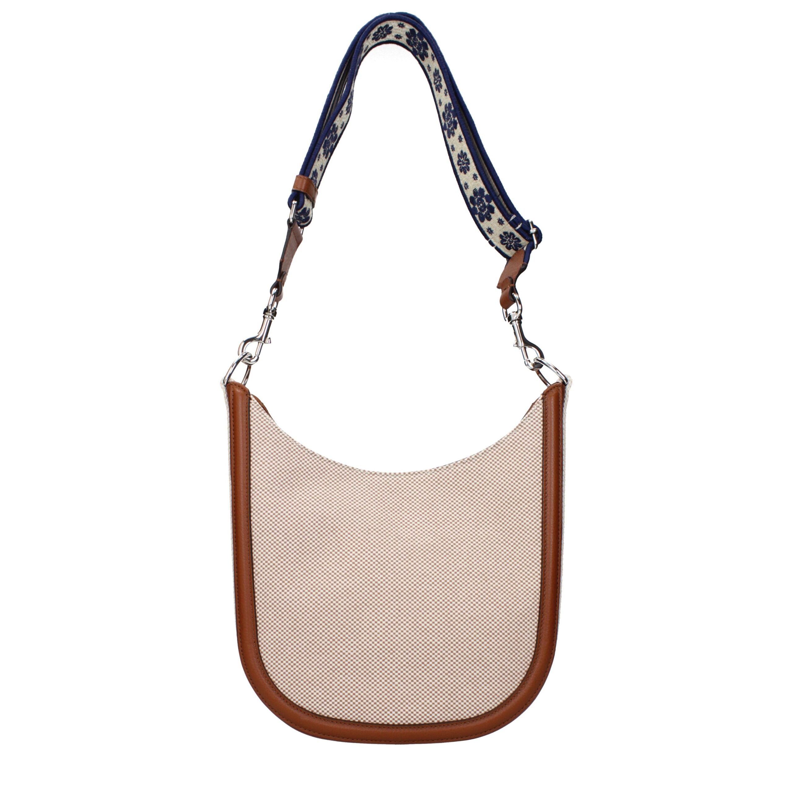 Valentino Garavani Beige Stoff-Umhängetasche-3
