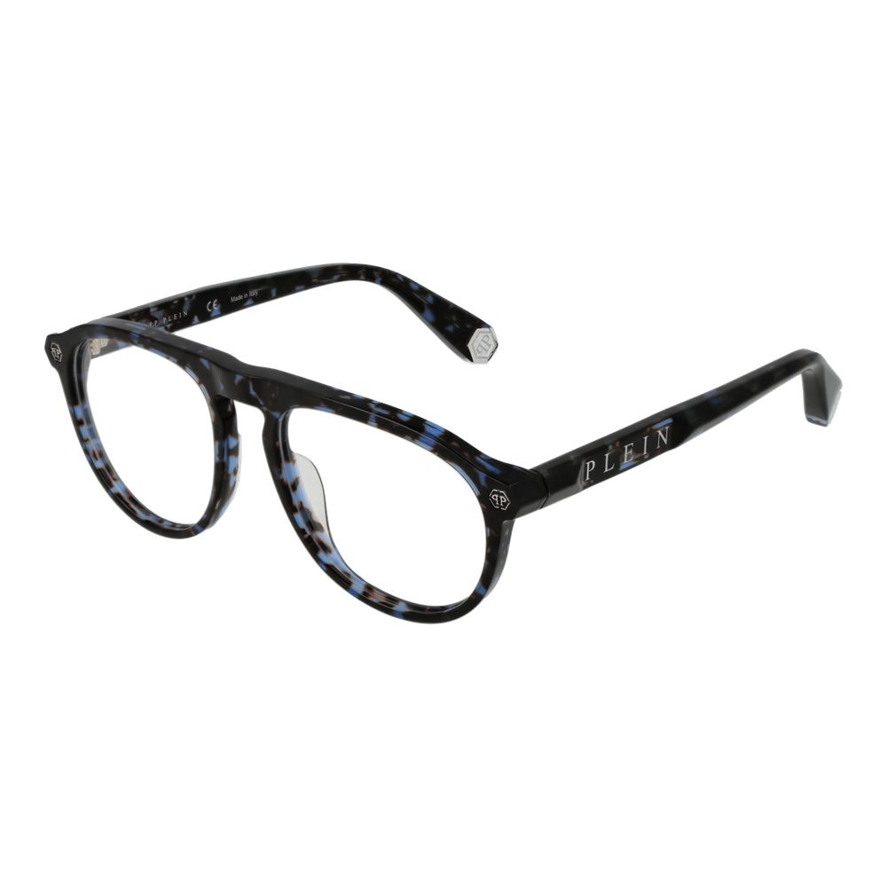 Philipp Plein eyeglass frames made of blue cellulose acetate-1