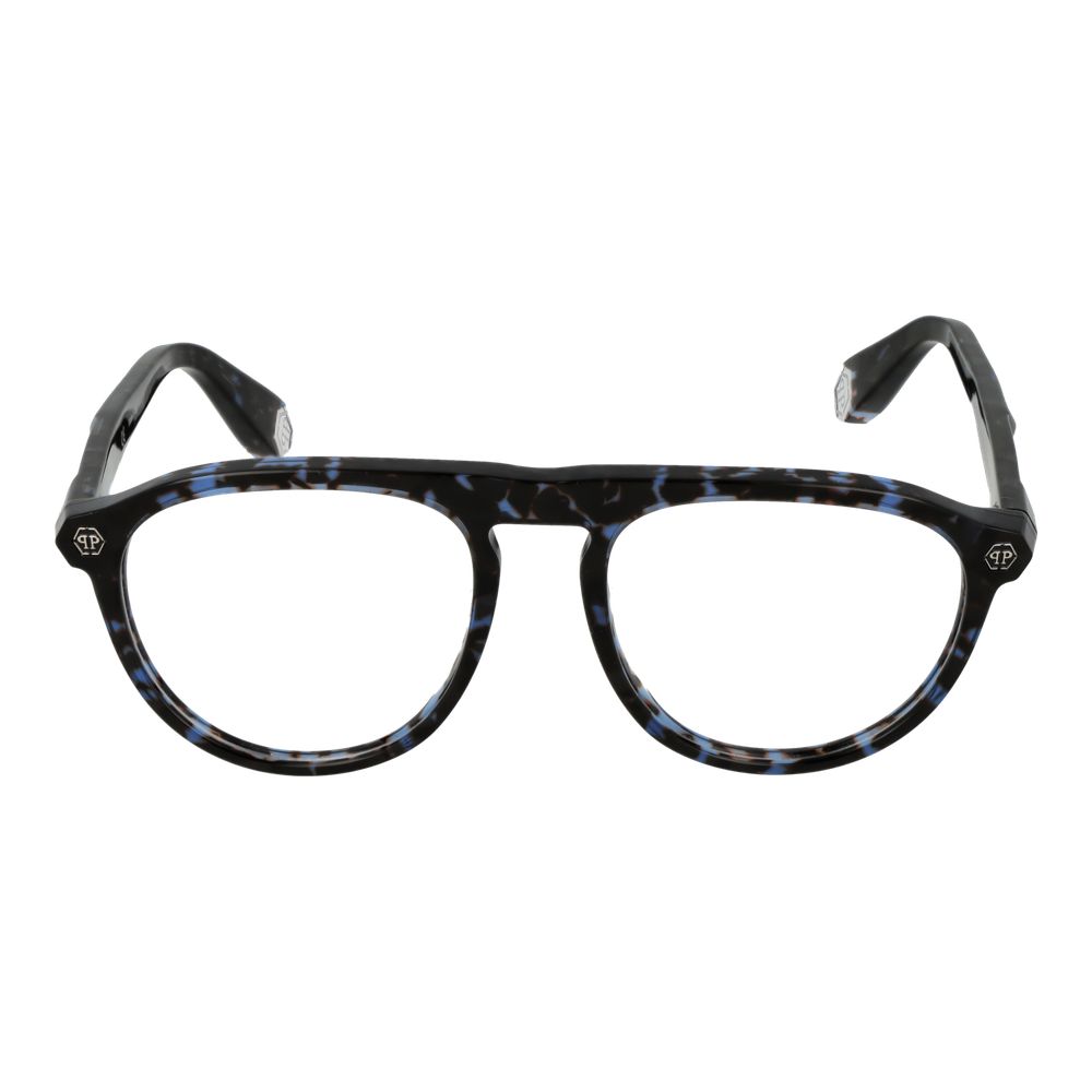 Philipp Plein eyeglass frames made of blue cellulose acetate-2