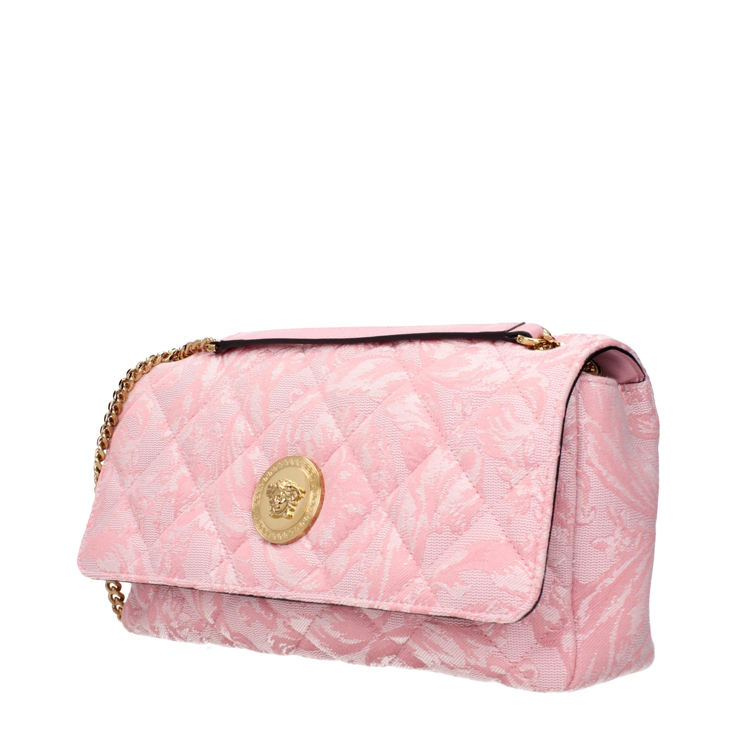 Versace Pink Fabric Shoulder Bag-2