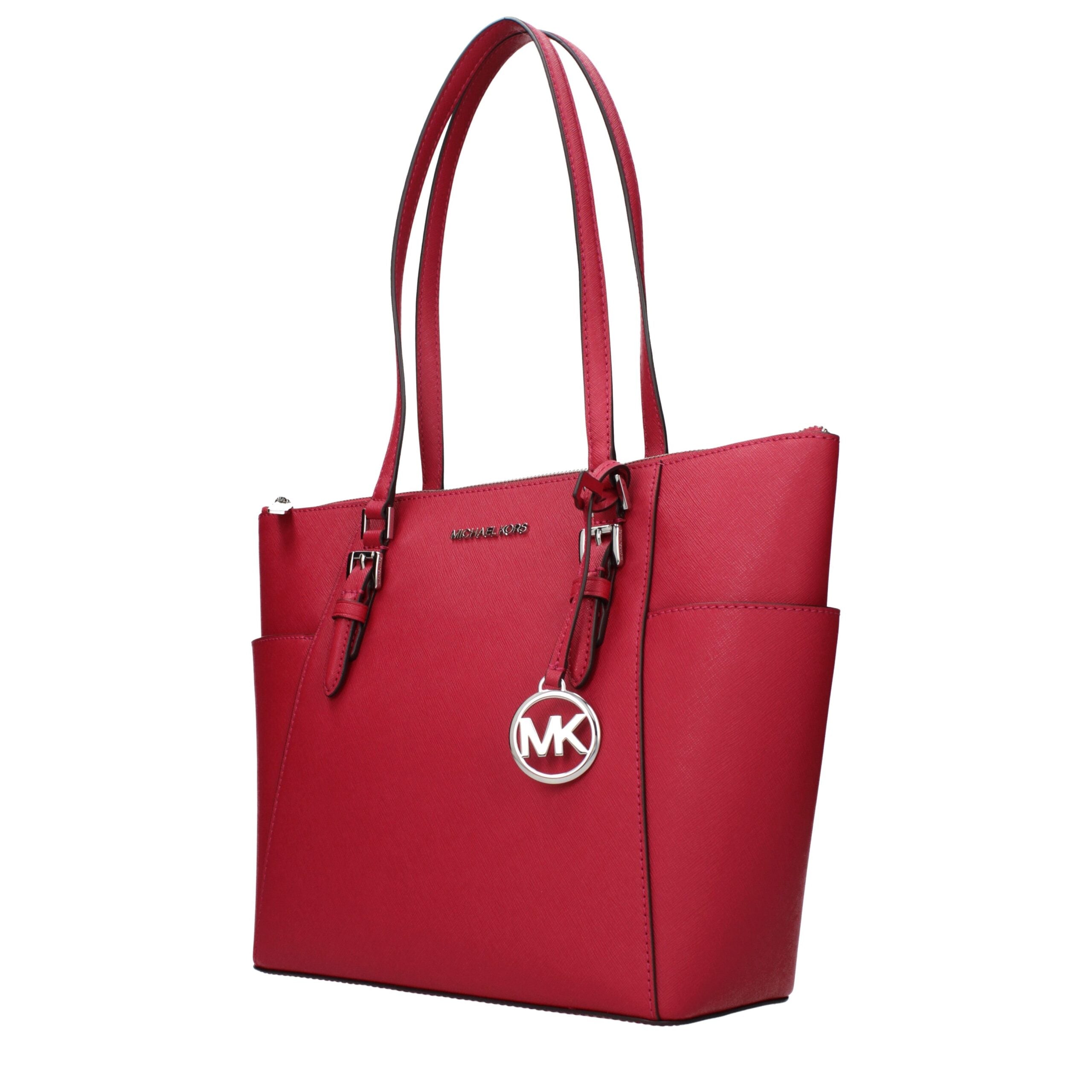 Michael Kors Rote Leder Schultertasche-2