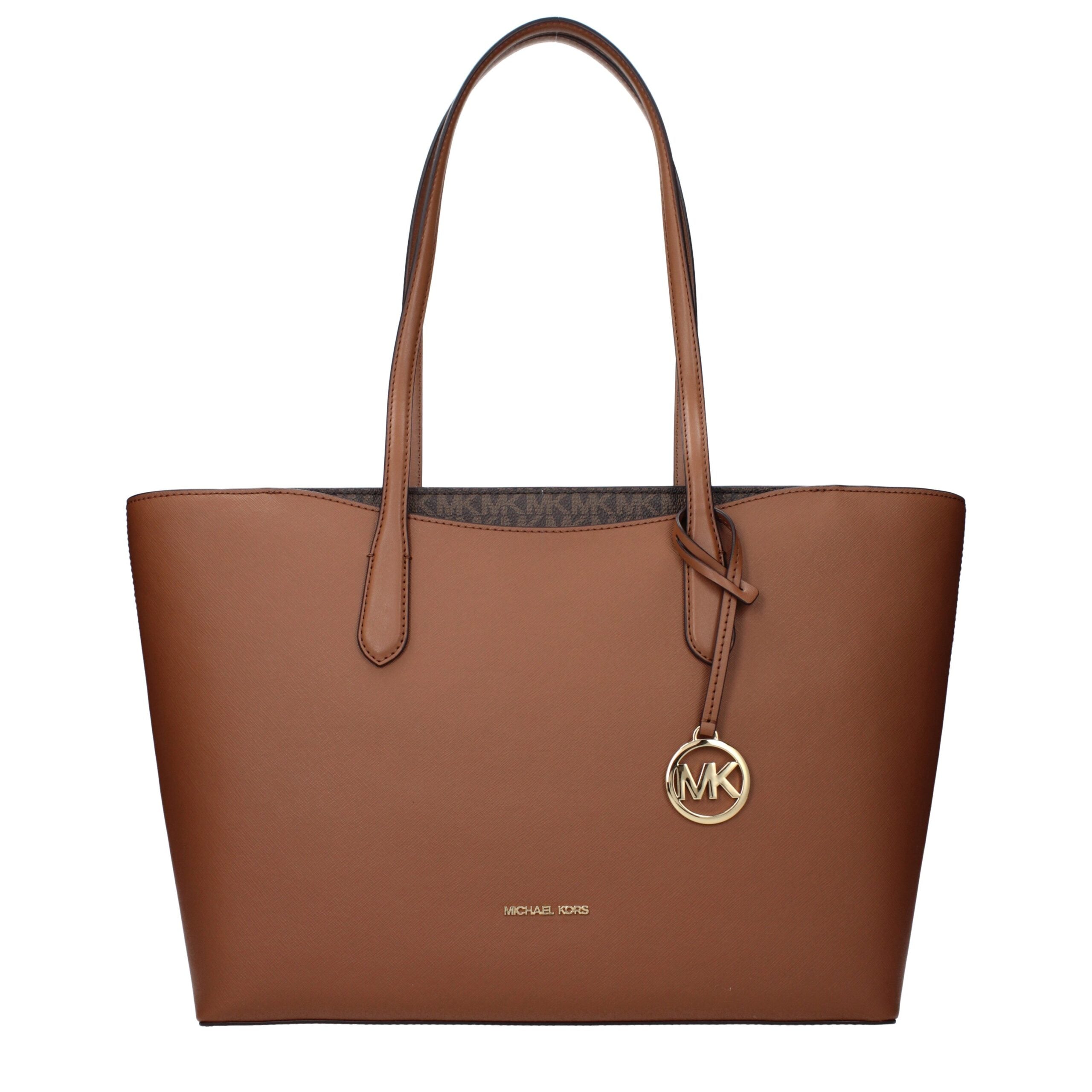 Michael Kors Braune Leder Schultertasche-1