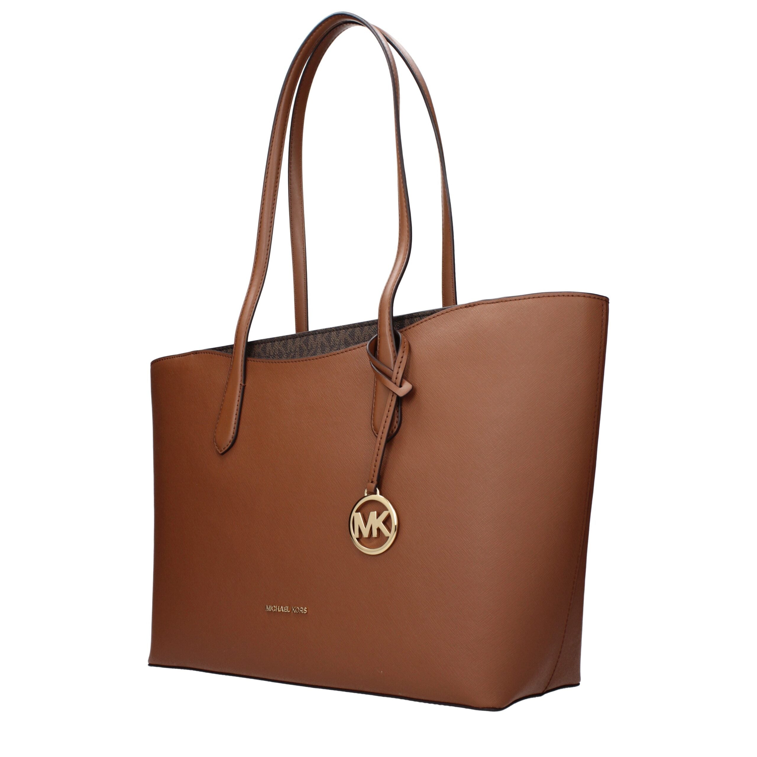 Michael Kors Braune Leder Schultertasche-2