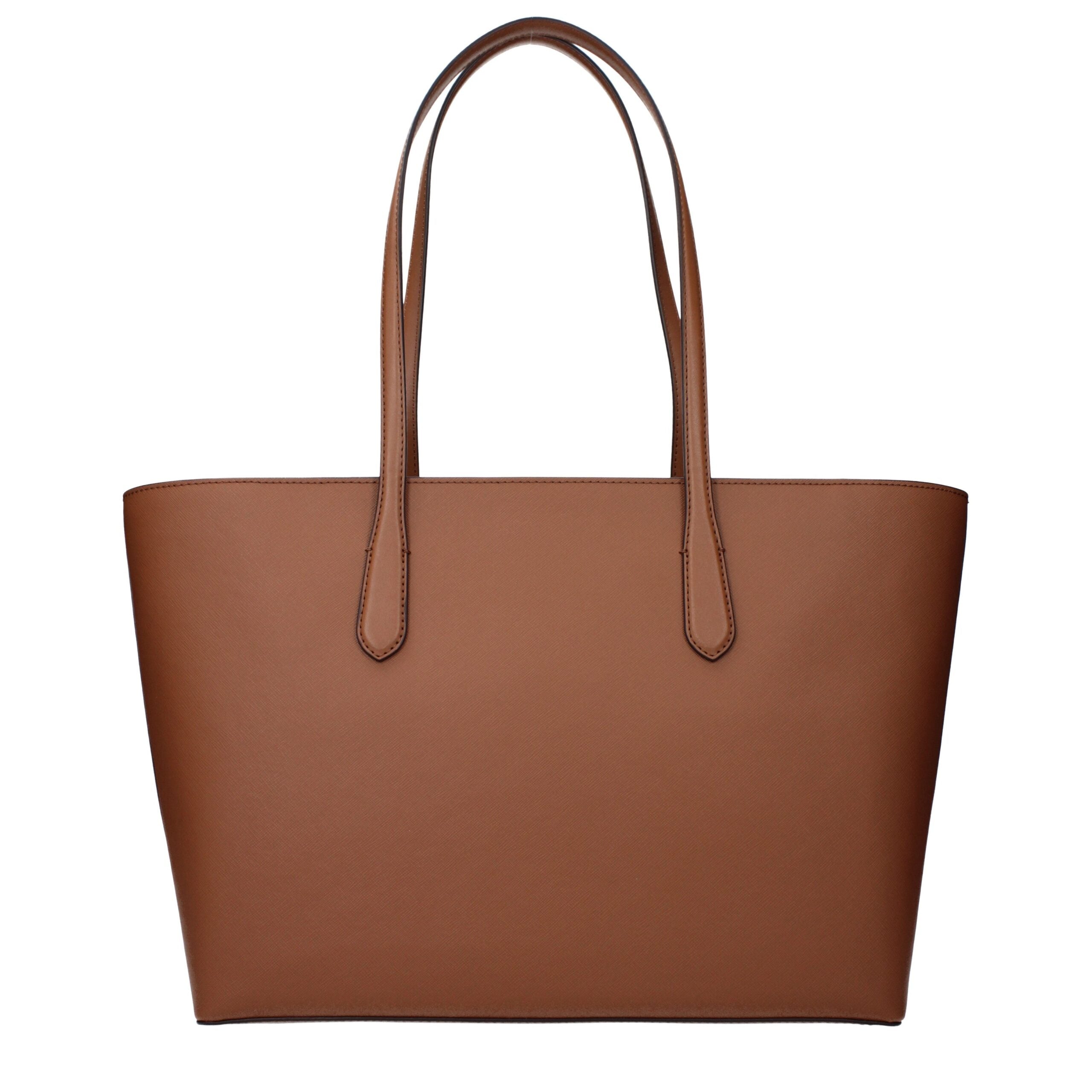 Michael Kors Braune Leder Schultertasche-3