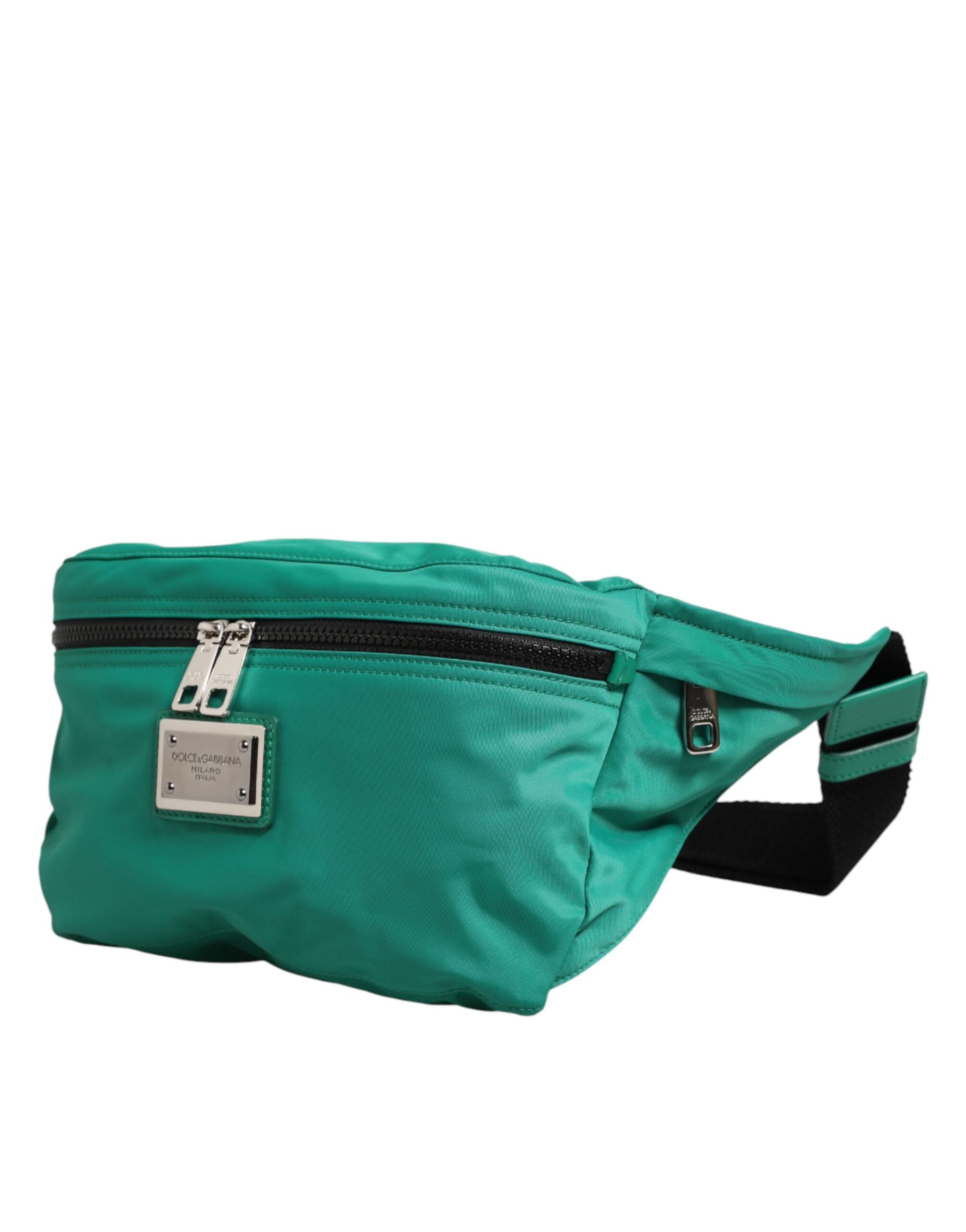 Insignia de cintura de nailon con el logotipo verde de Dolce & Gabbana, cartera para hombre-3