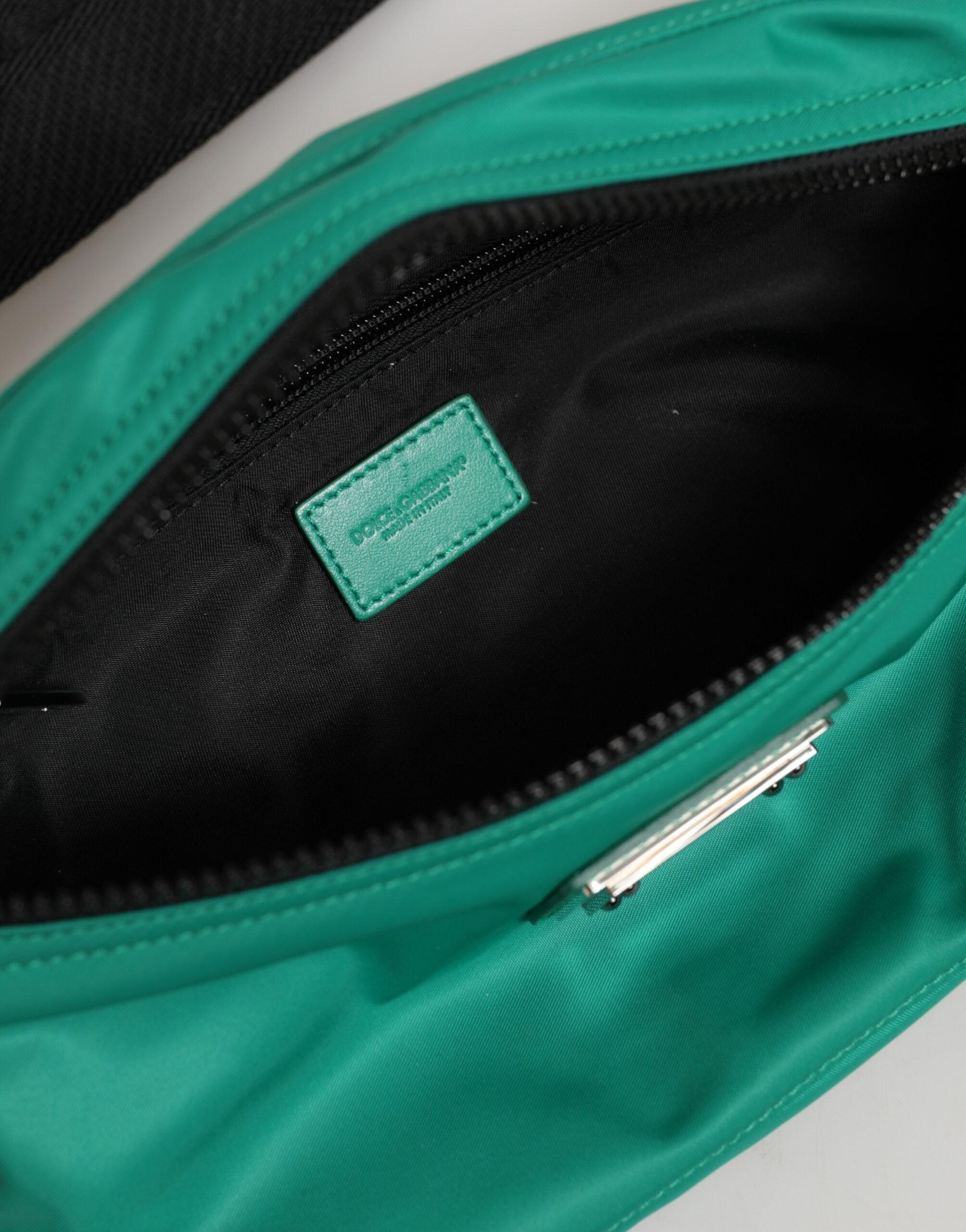 Insignia de cintura de nailon con el logotipo verde de Dolce & Gabbana, cartera para hombre-8