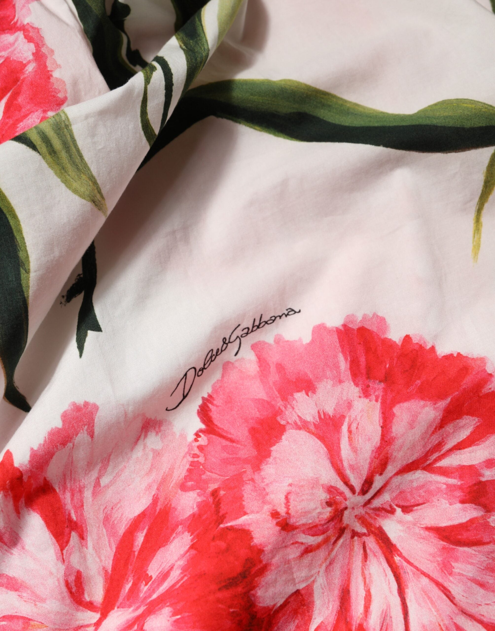 Blusa Dolce & Gabbana con estampado floral y escote de hombros descubiertos-7