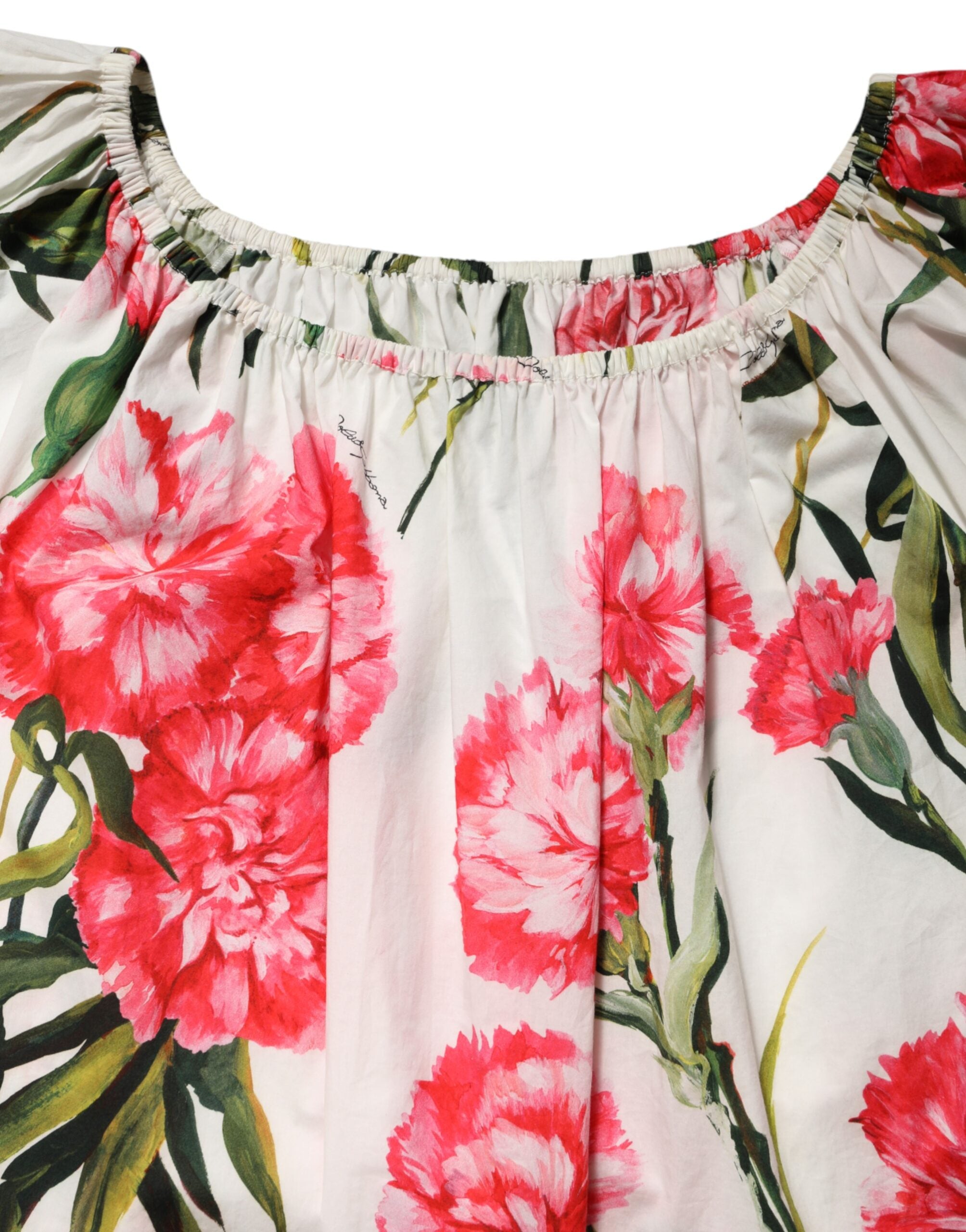 Dolce & Gabbana Bluse mit Blumenmuster und Off-Shoulder-Ausschnitt-8