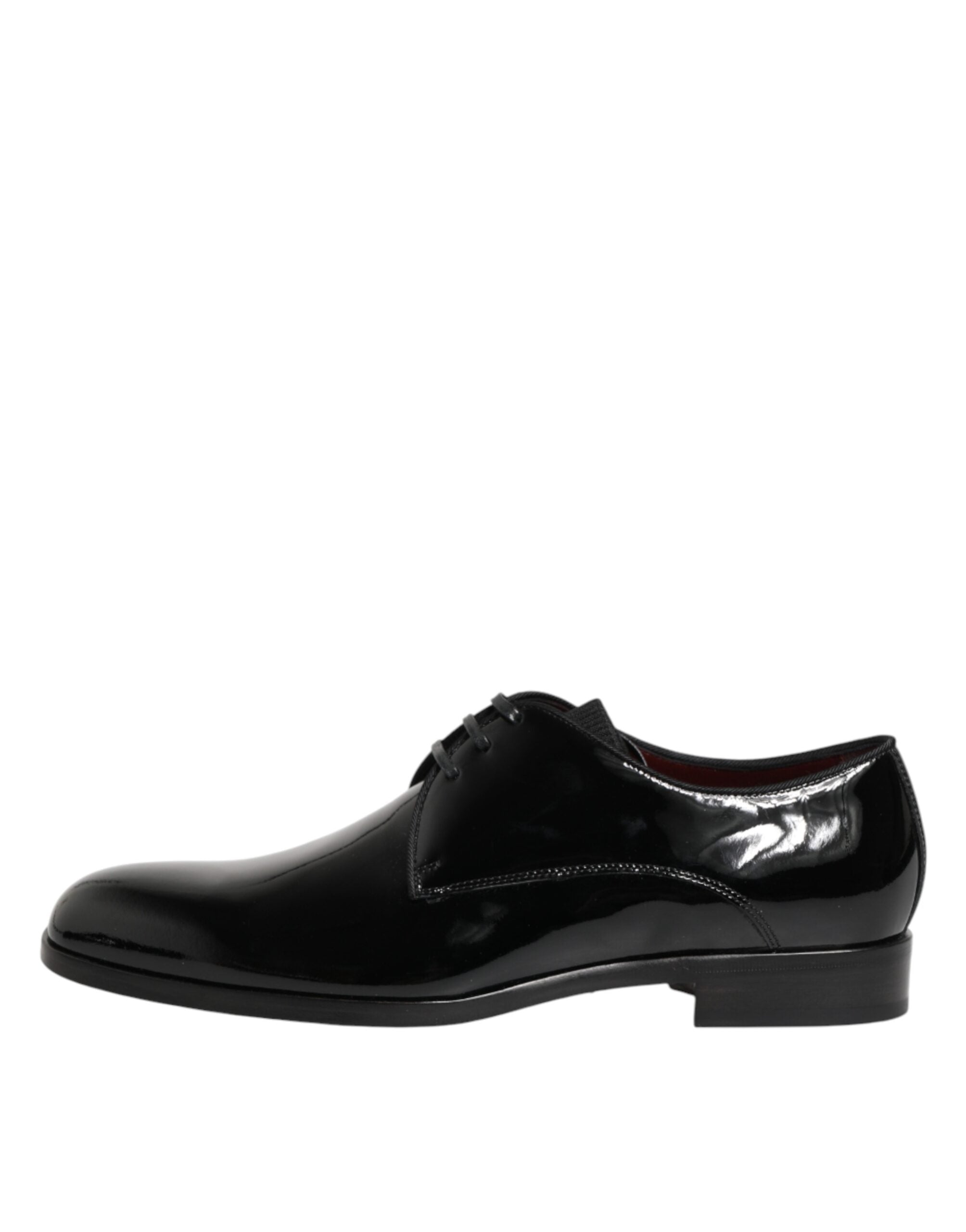 Dolce & Gabbana Black Derby Lace-Up Shoes in Calfskin Leather-7