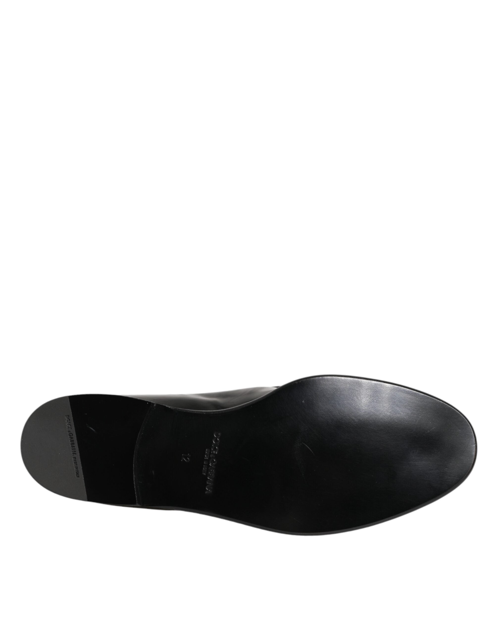 Dolce & Gabbana Schwarze Leder-Loafer für Herren-8