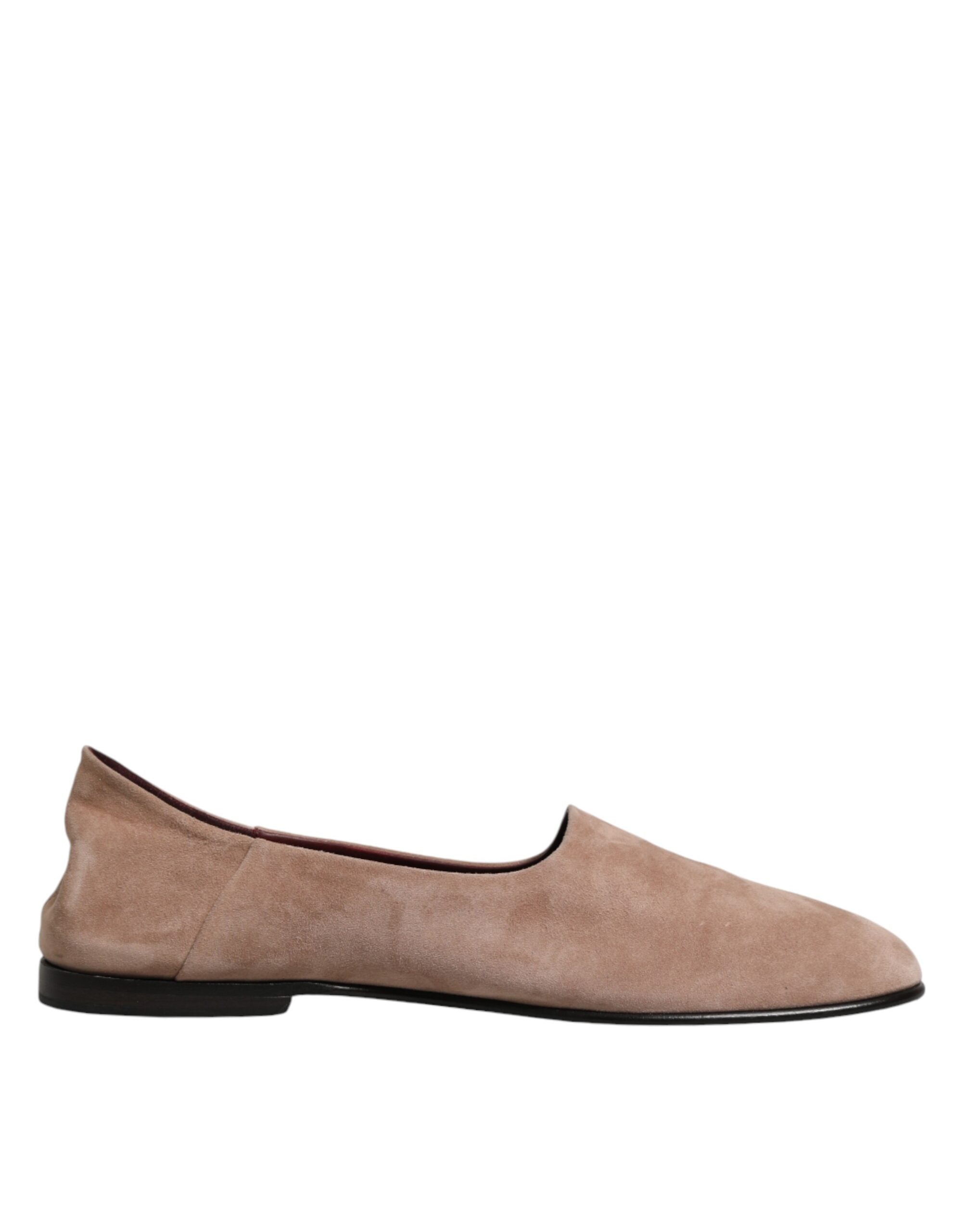 Dolce & Gabbana Beigefarbene Wildleder-Loafer zum Hineinschlüpfen-7