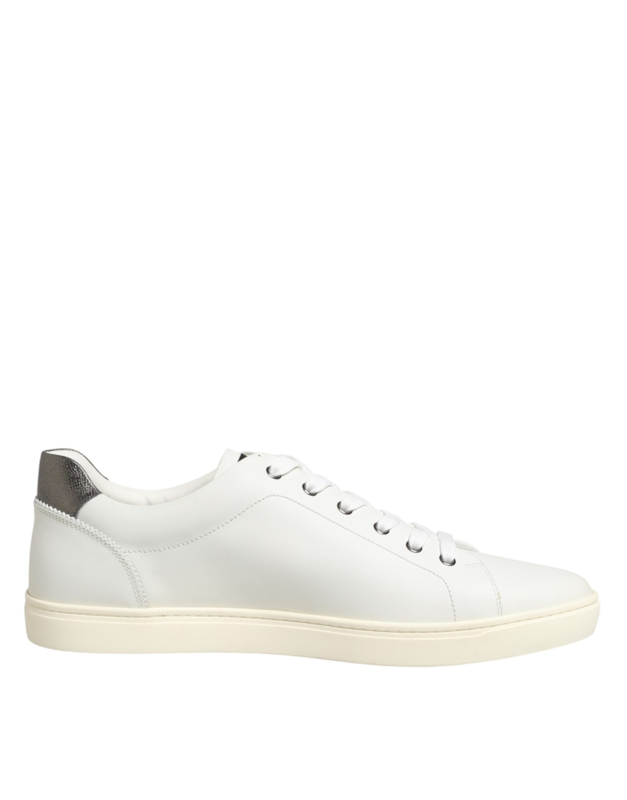 Dolce & Gabbana Weiße Sneakers aus Leder mit Herz-Applikation-7