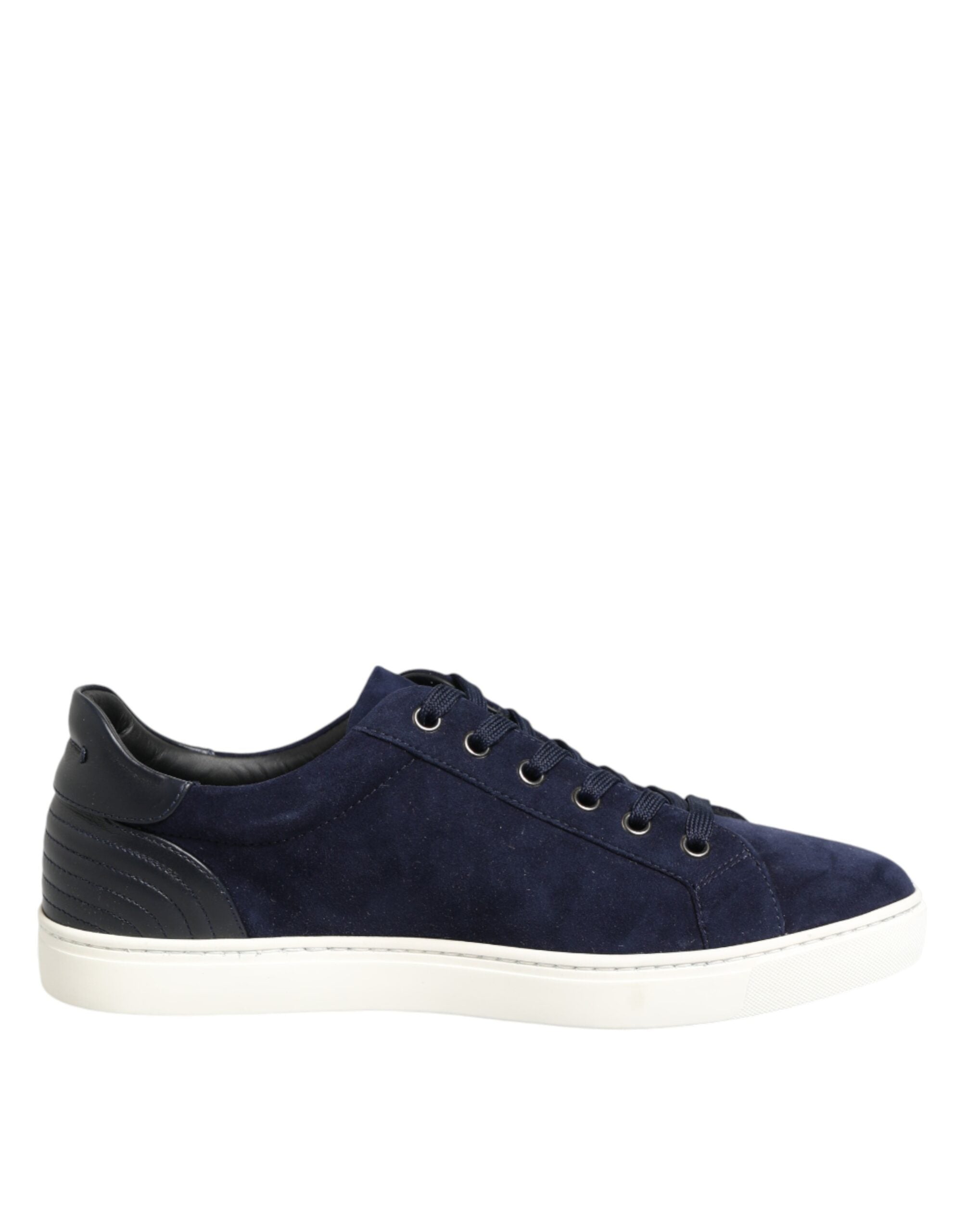 Dolce & Gabbana Blaue Wildleder-Sneaker aus Leder-2