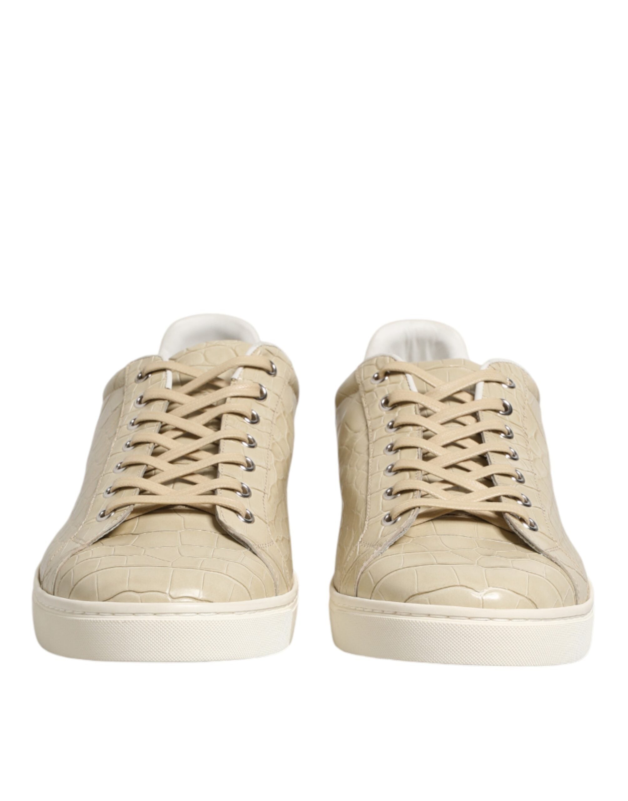 Dolce & Gabbana Beige London Leder-Sneakers-3