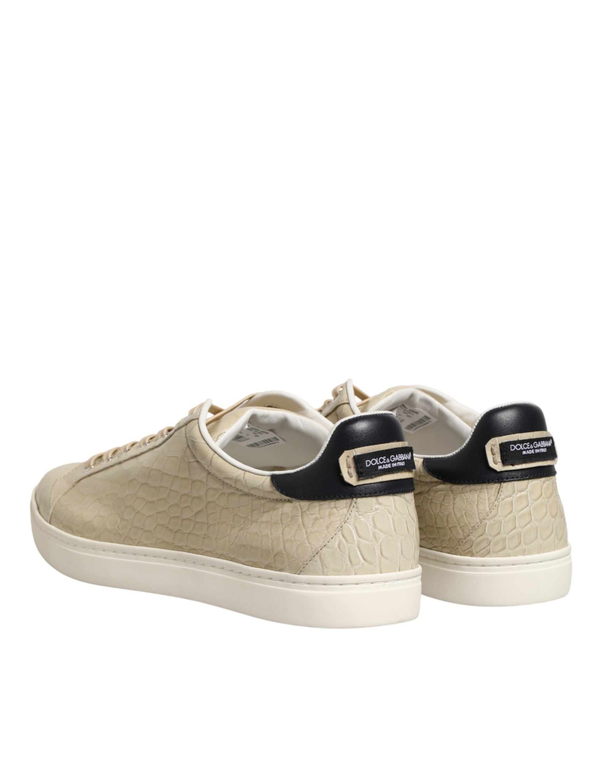 Dolce & Gabbana Beige London Leder-Sneakers-6