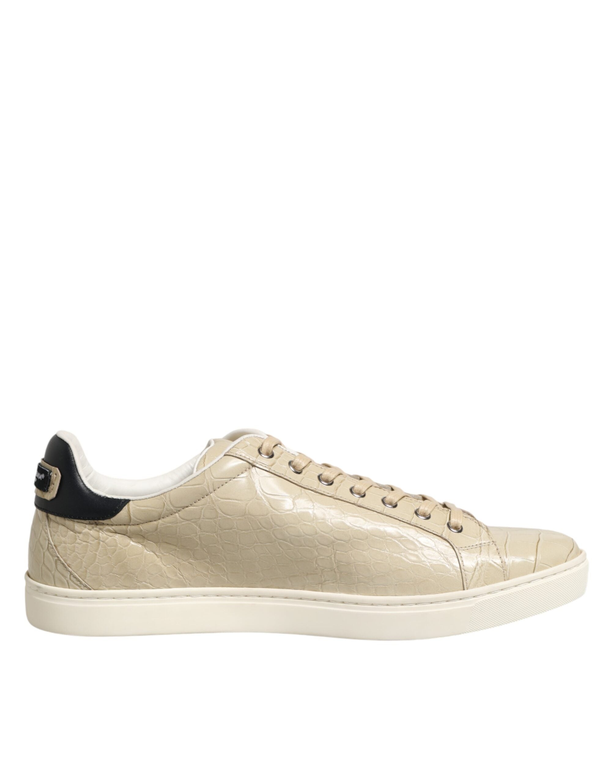 Dolce & Gabbana Beige London Leder-Sneakers-2