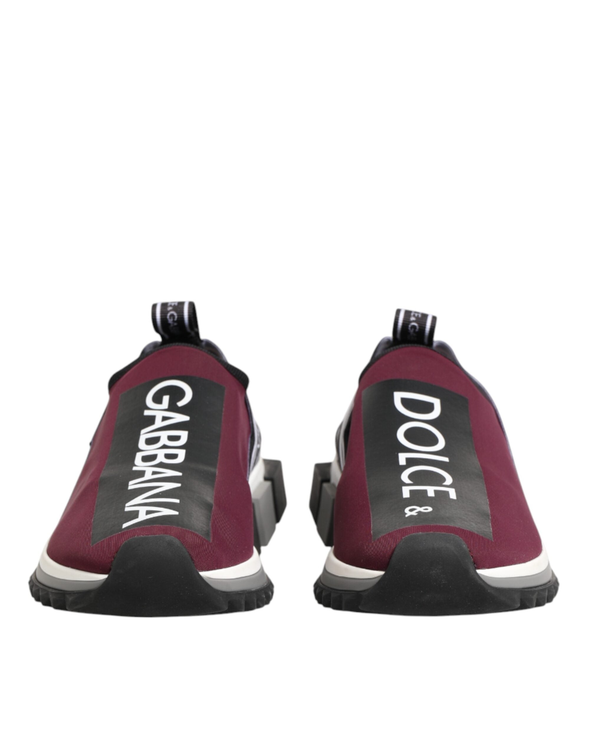 Dolce & Gabbana Burgundy Sorrento men's slip-on sneakers-3