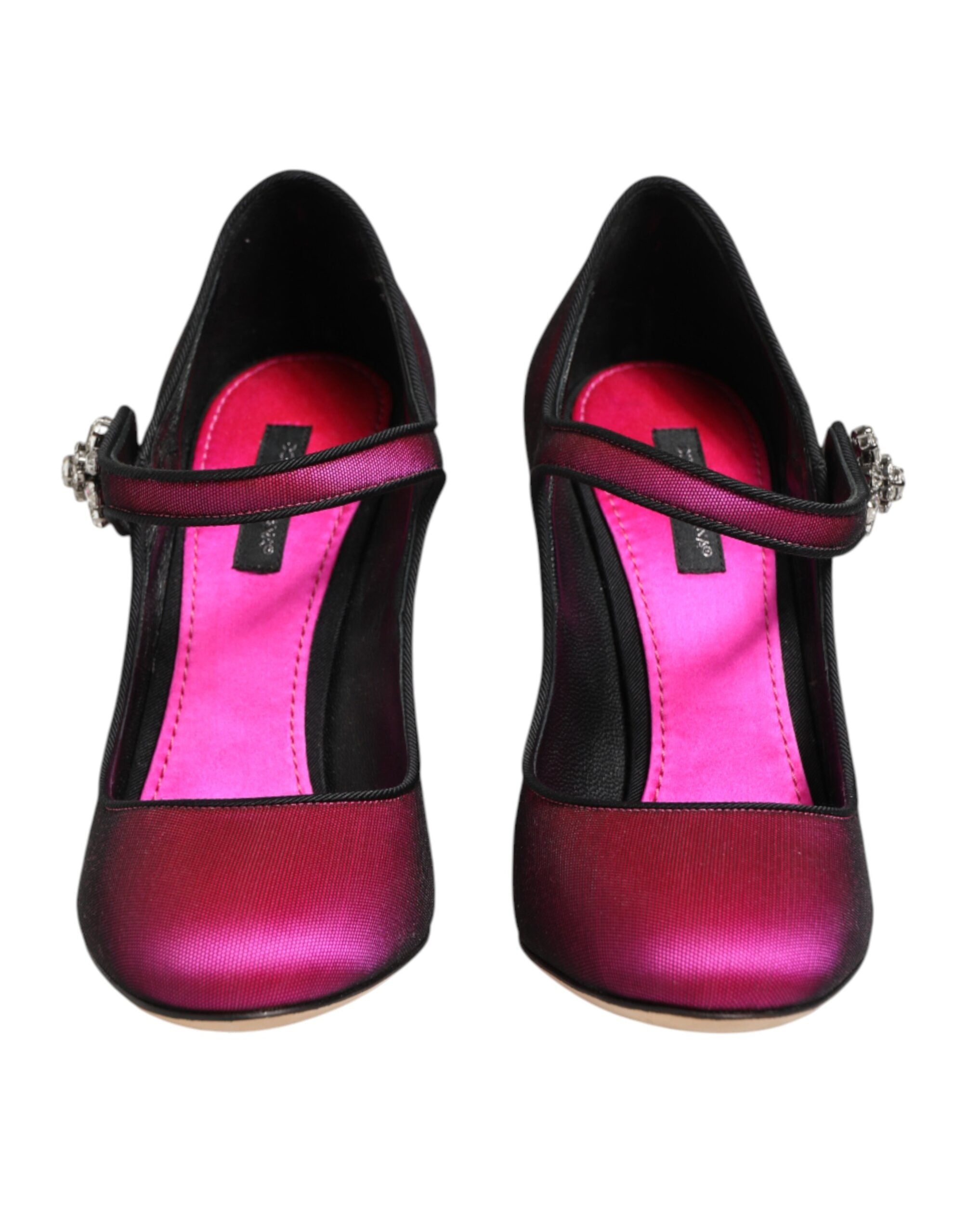 Dolce & Gabbana Pink Rhinestone Mary Janes Pumps-3