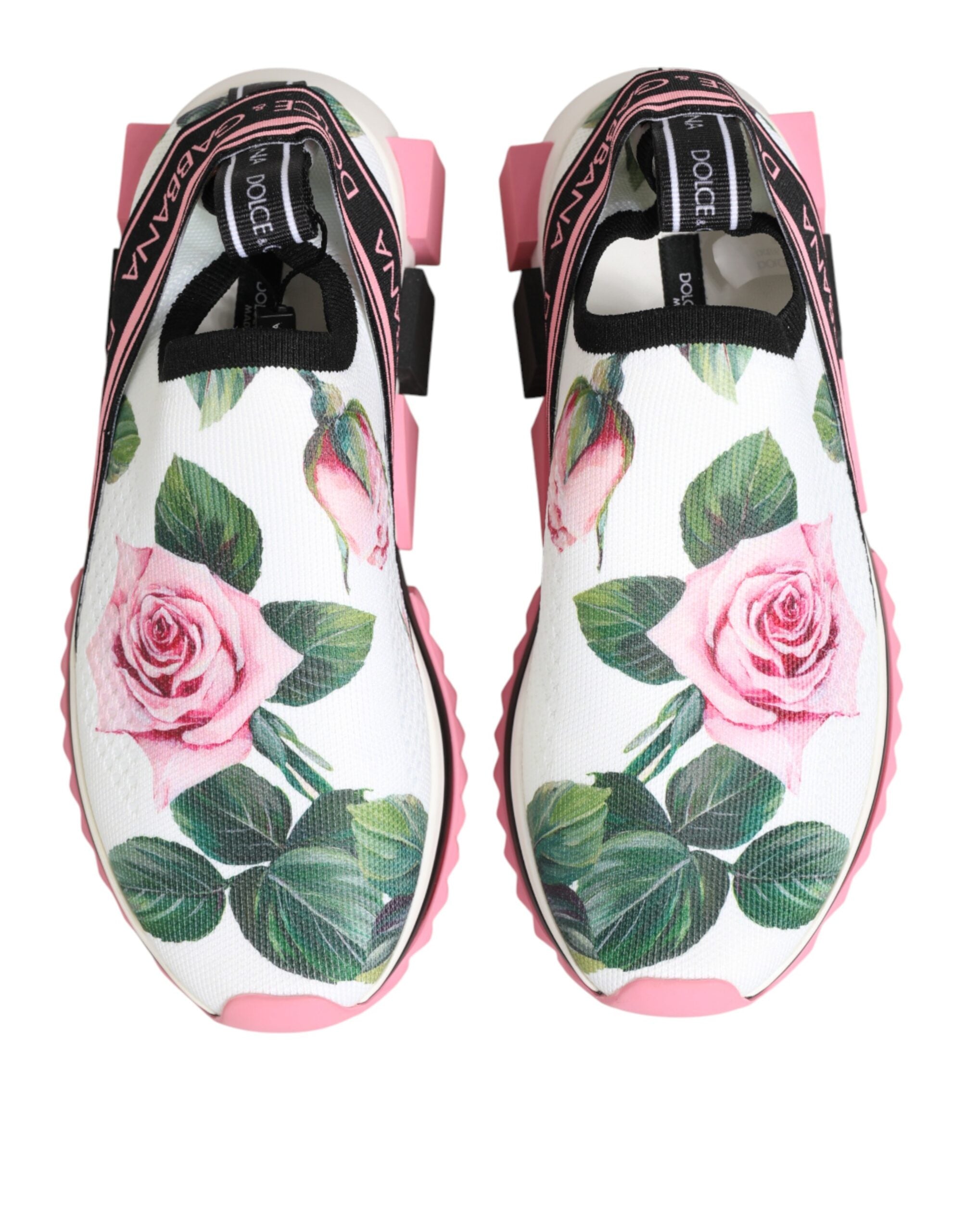 Zapatillas Dolce & Gabbana Sorrento con estampado de rosas-4