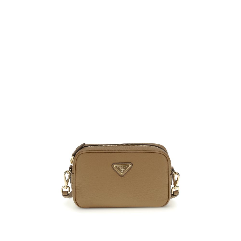 Prada beige calfskin Bos Taurus shoulder bag-1