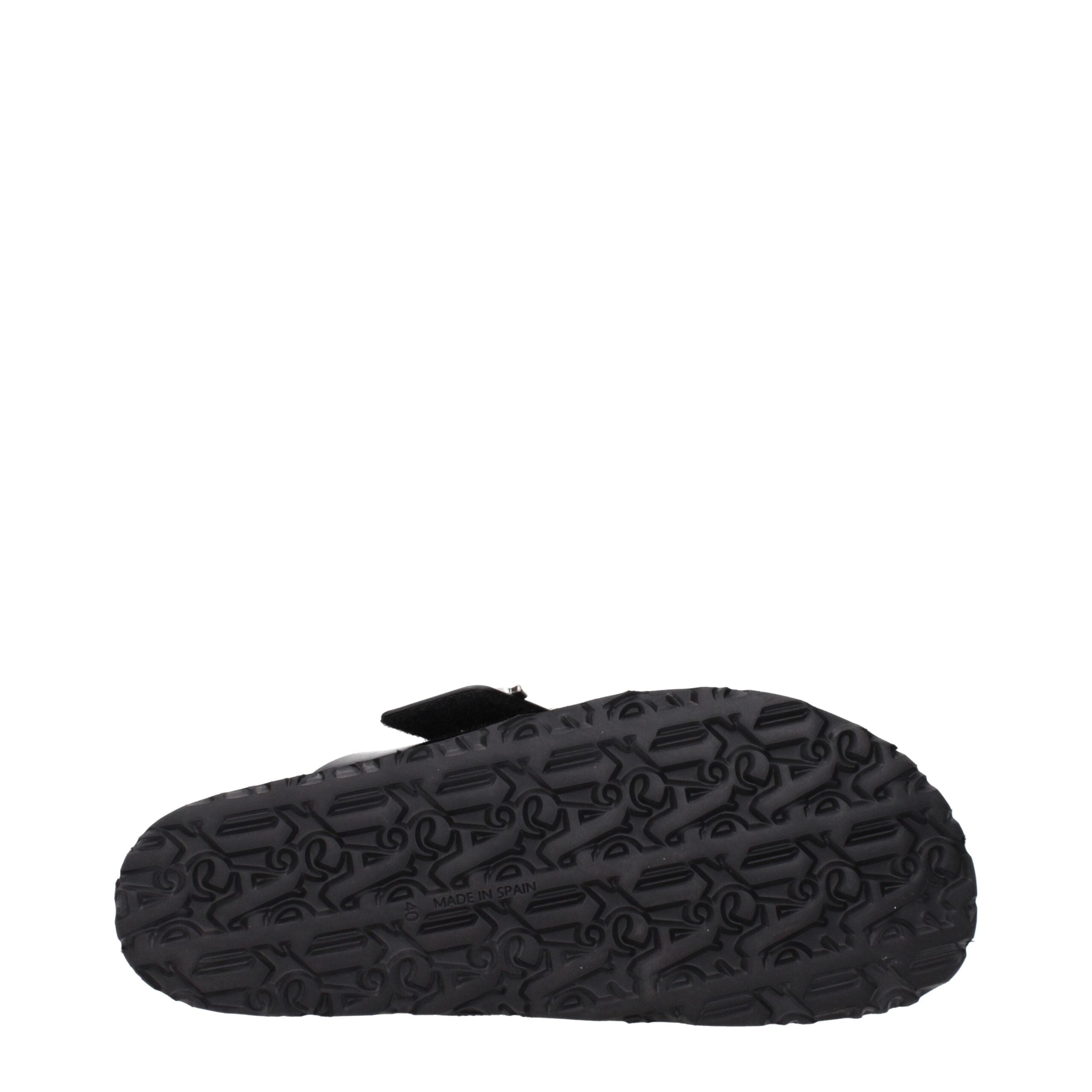 Palm Angels Schwarze Leder-Slipper-5