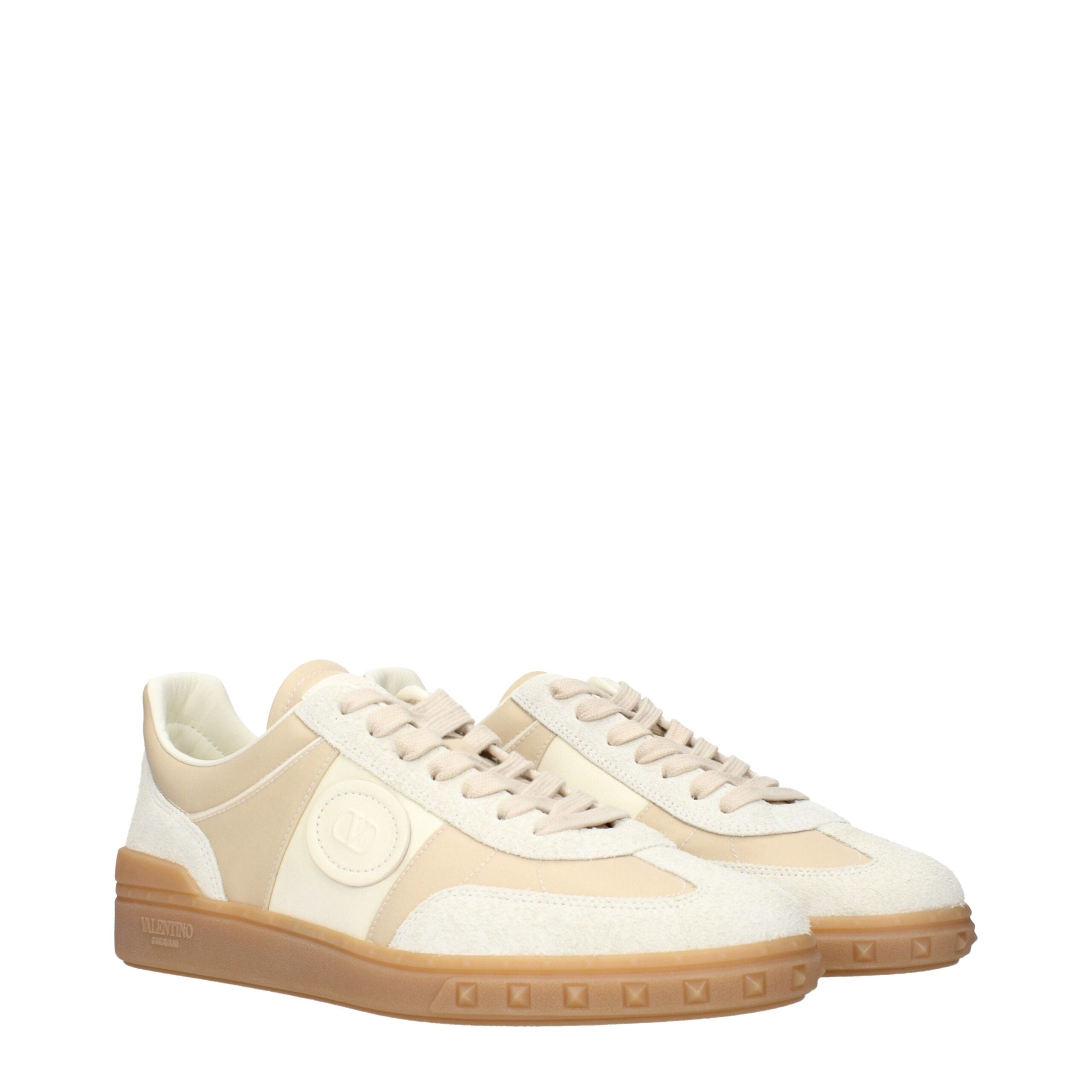 Valentino Garavani Beige Fabric Low Top Sneakers-2