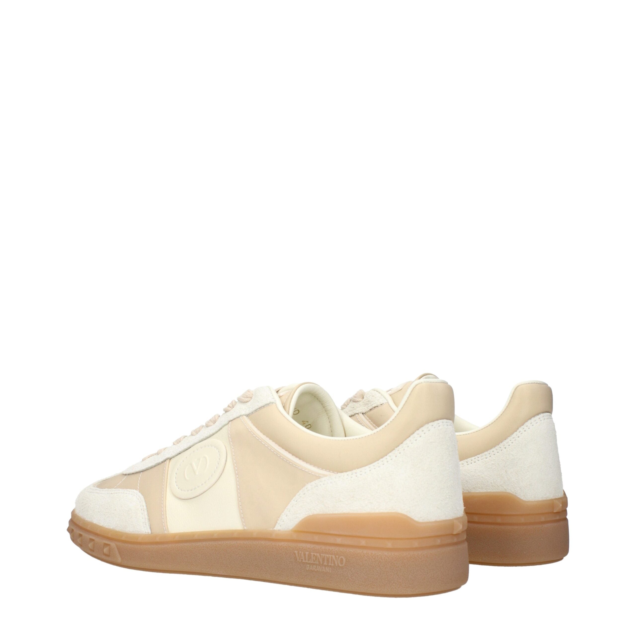 Valentino Garavani Beige Fabric Low Top Sneakers-4