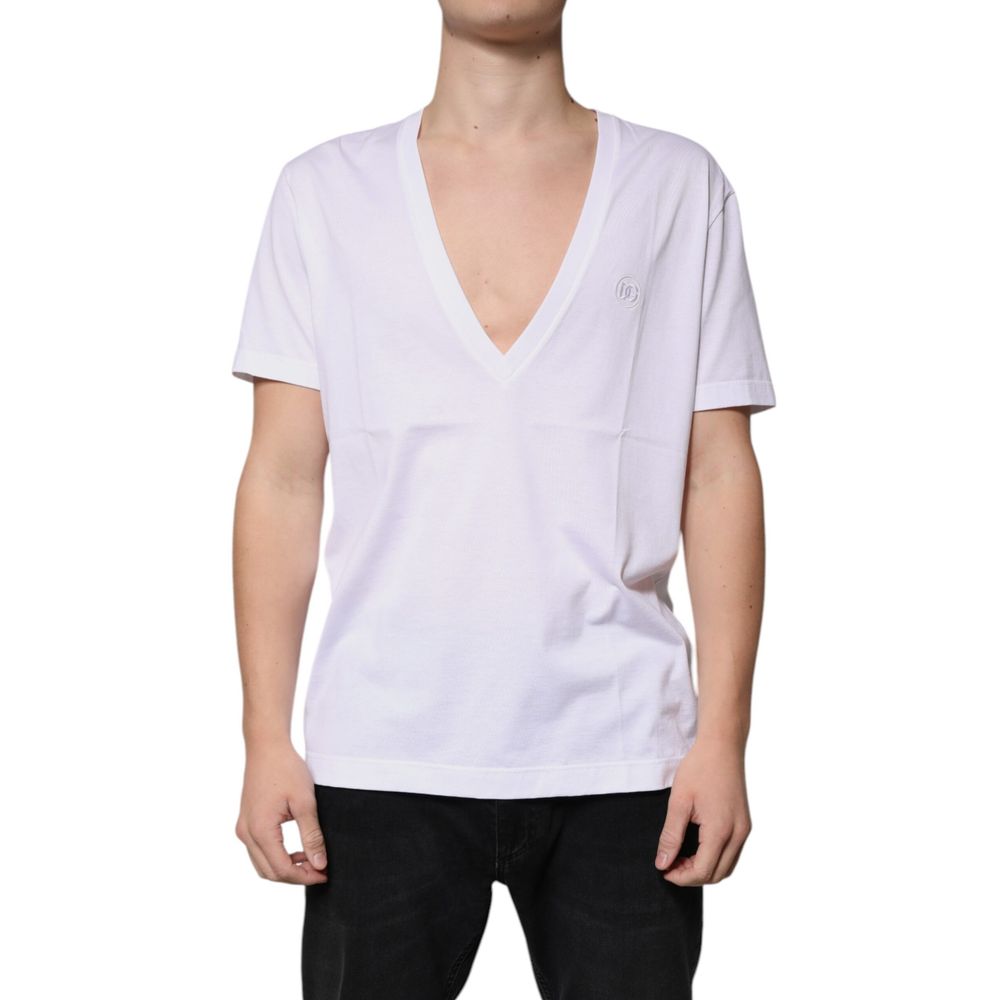 Dolce & Gabbana Weißes Baumwoll-T-Shirt