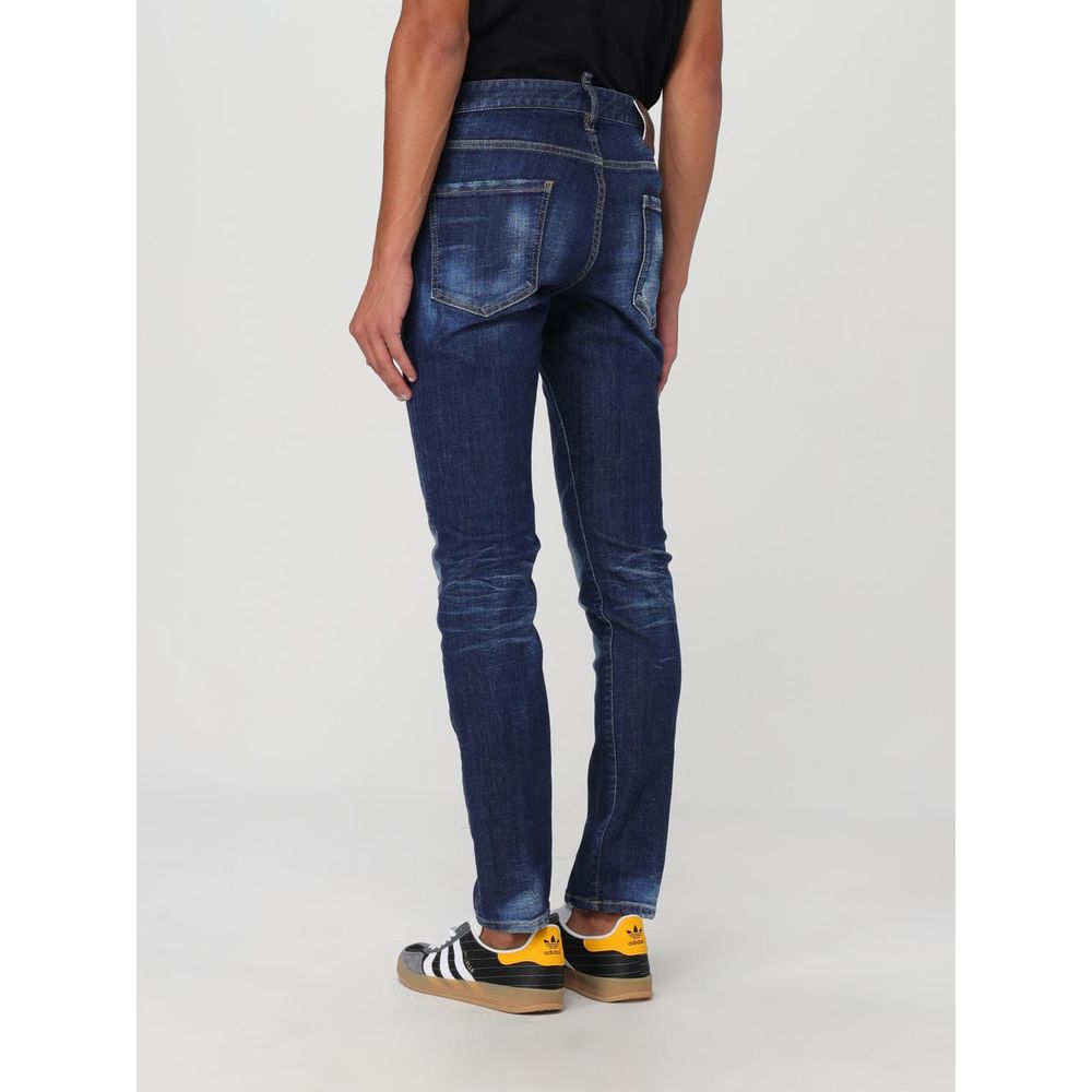 Dsquared² Enge Jeans aus Baumwolle in Blau-2