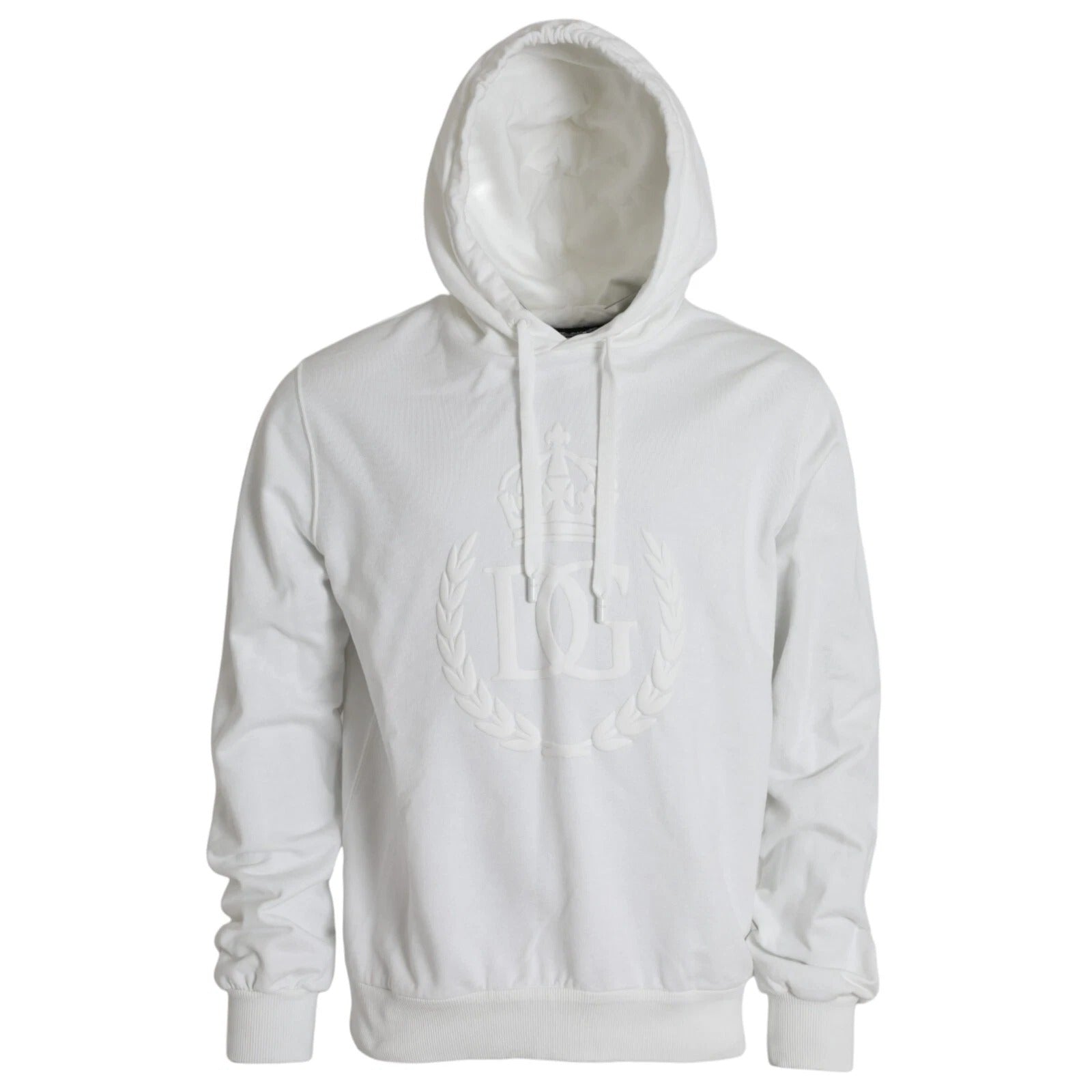 Dolce & Gabbana White Cotton Hoodie for Men-1