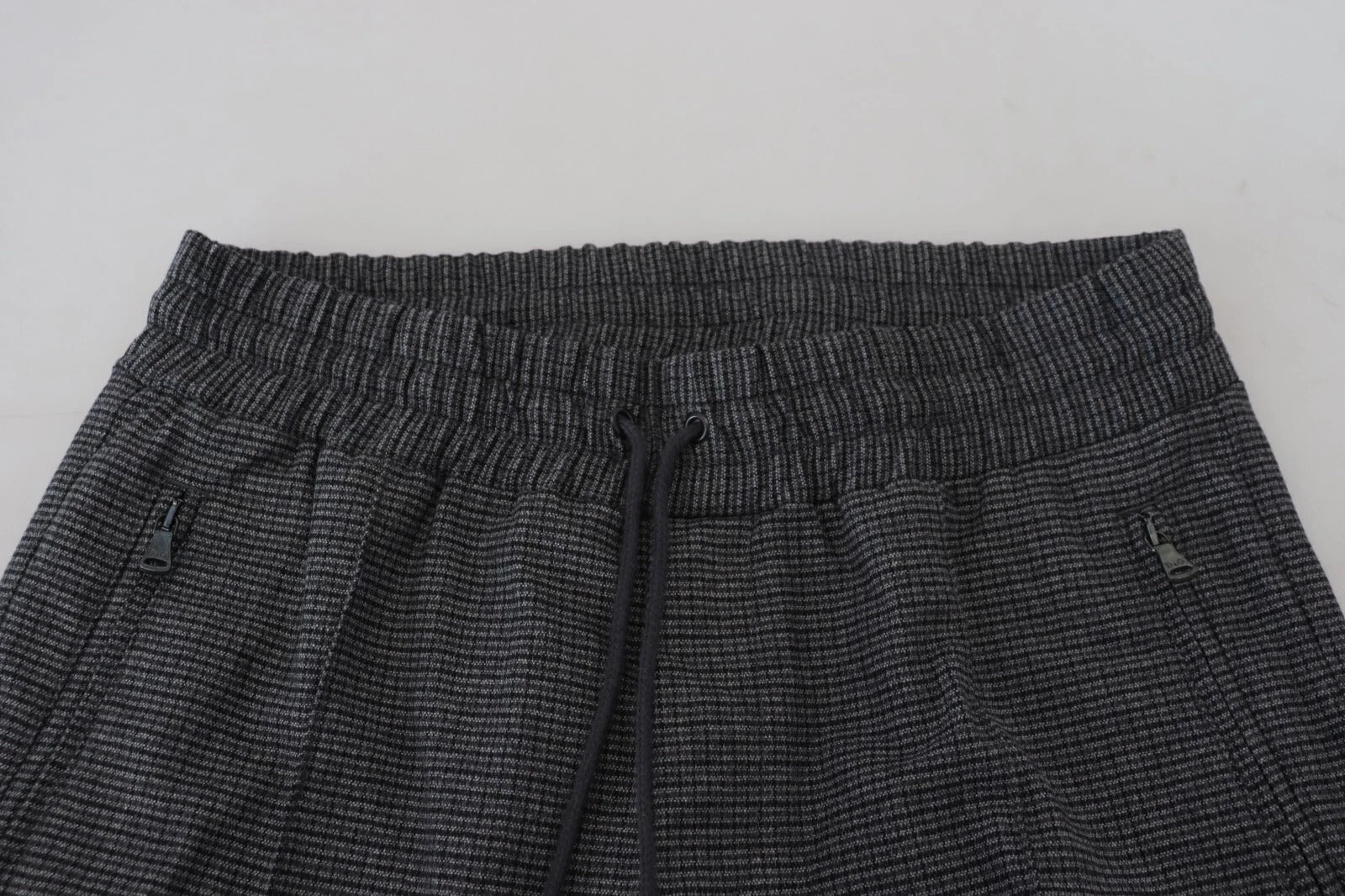Dolce & Gabbana Striped Wool Skinny Trousers in Grey-5