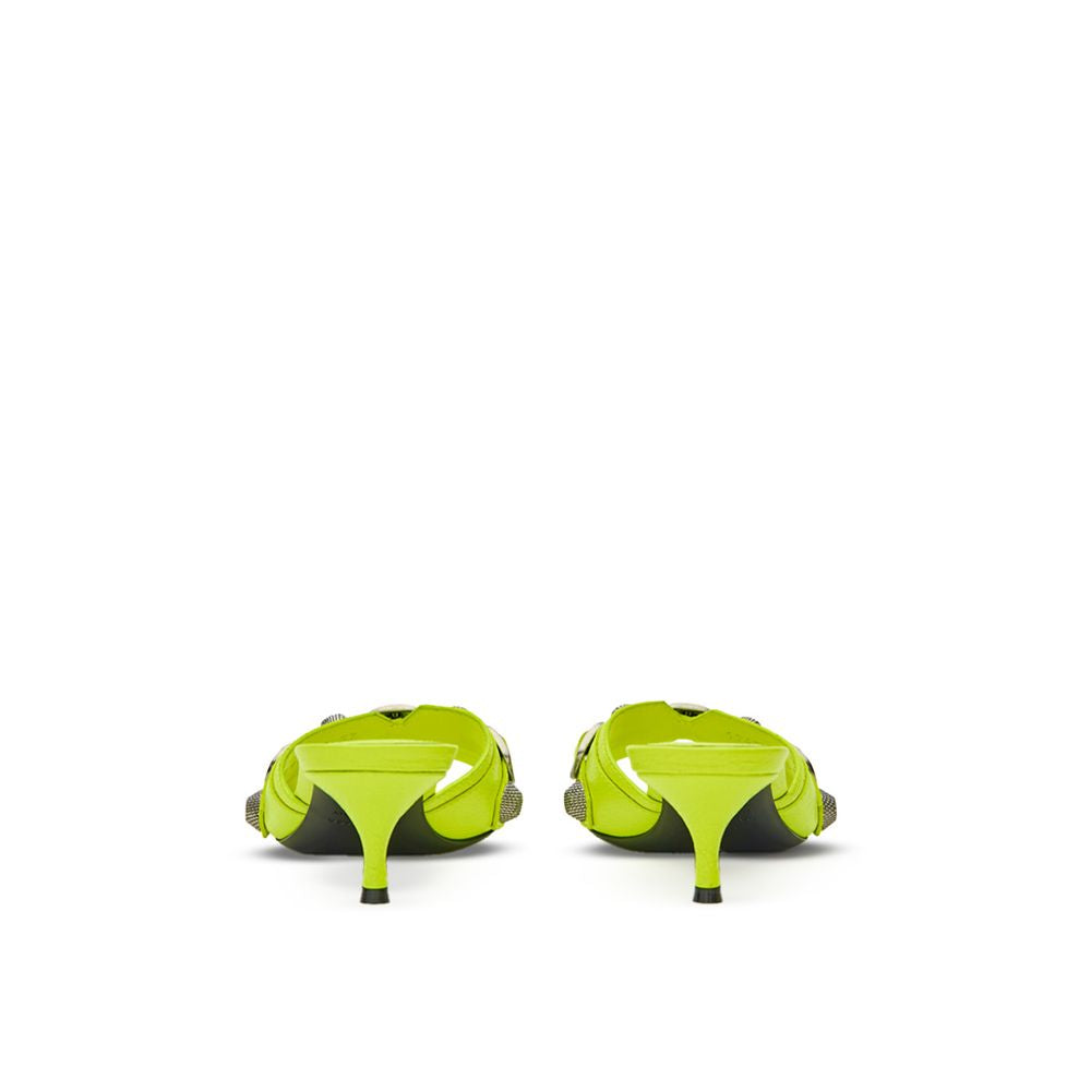 Mules de cuero amarillo de Balenciaga-3