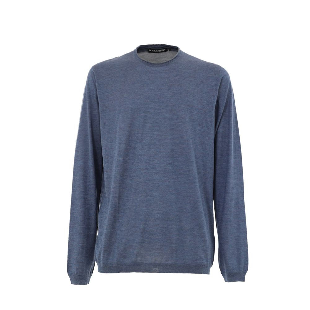 Dolce & Gabbana Seiden-Sweatshirt in Blau-1