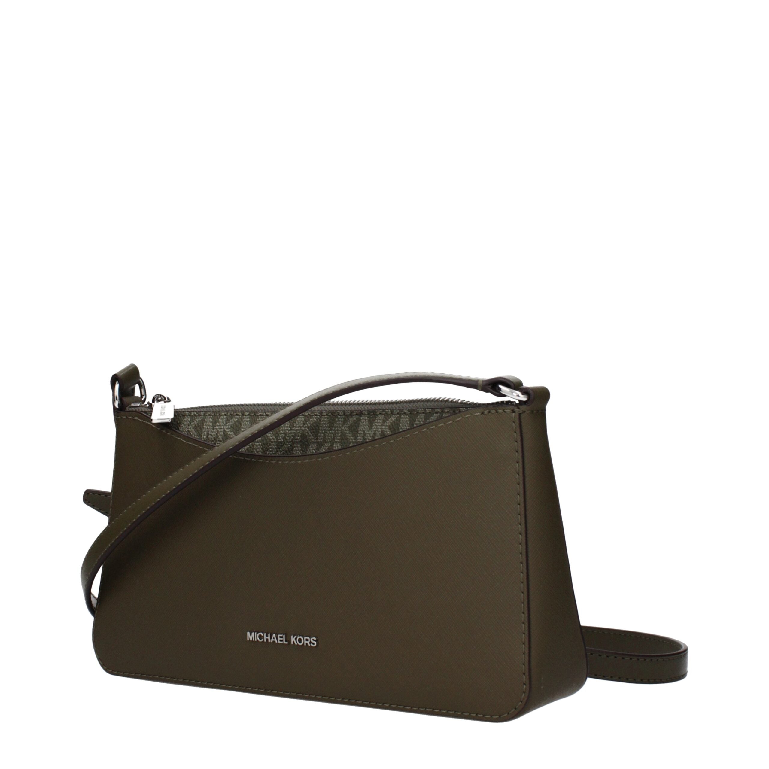 Michael Kors Grüne Stoff-Umhängetasche-2
