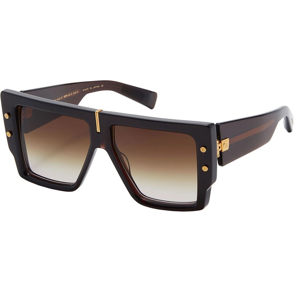 Balmain Braune Sonnenbrille aus Acetat-1