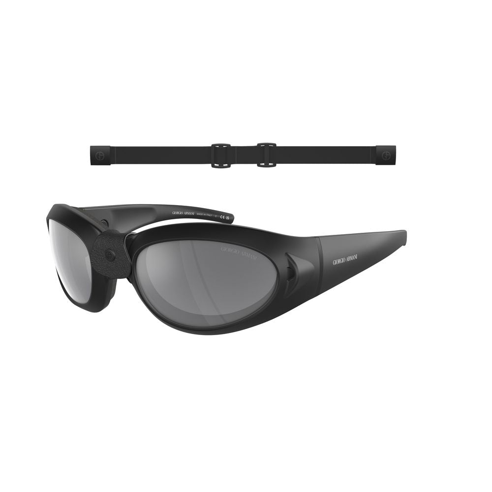Giorgio Armani Schwarze Sonnenbrille aus Acetat-1
