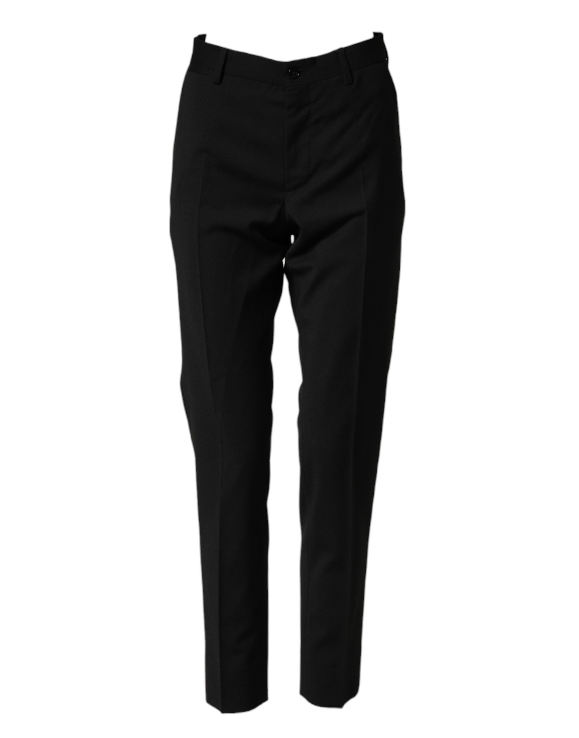 Pantalones de traje de lana negros Dolce & Gabbana para hombre-2