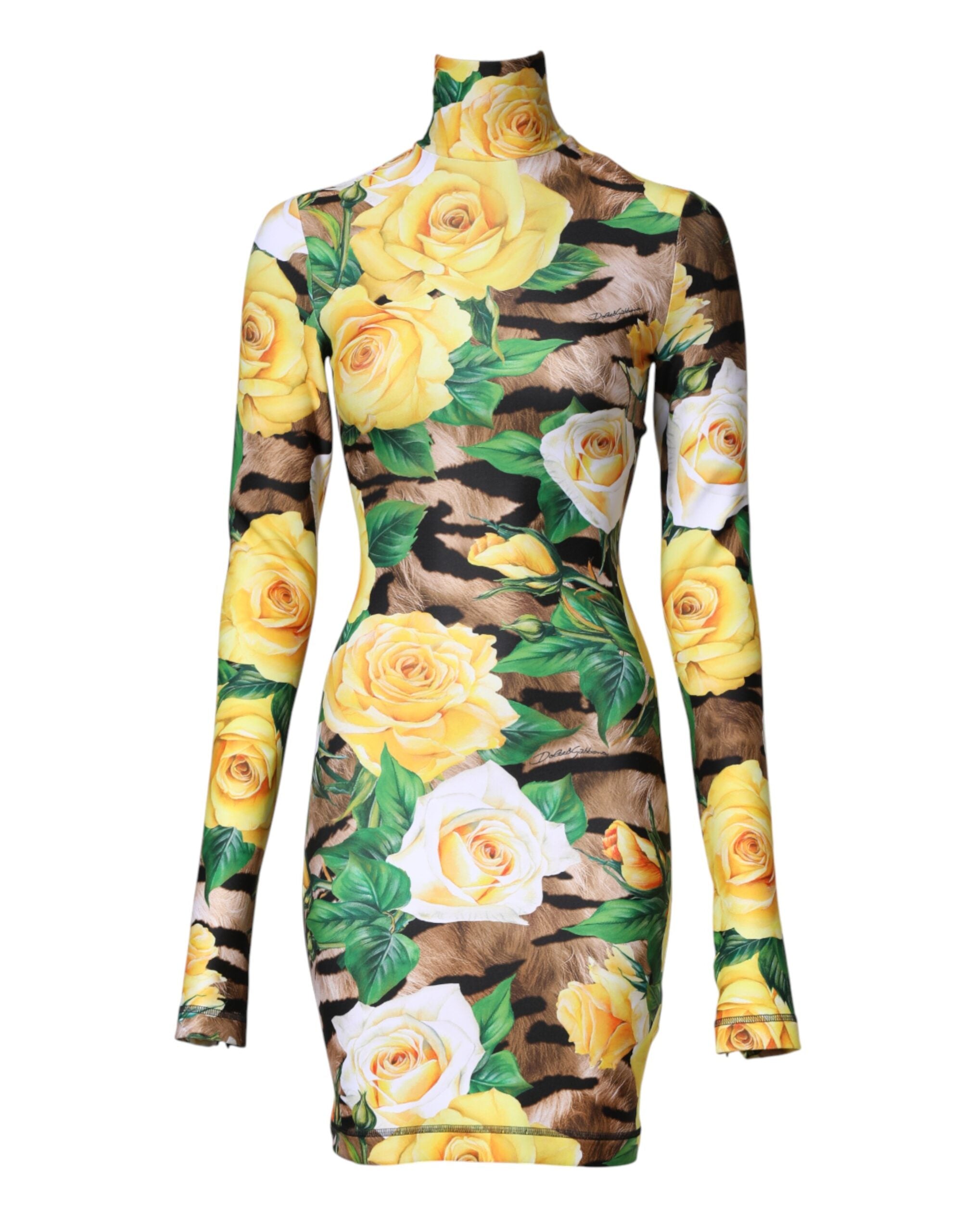 Dolce & Gabbana Mini-Kleid mit floralem Multicolor-Print-2