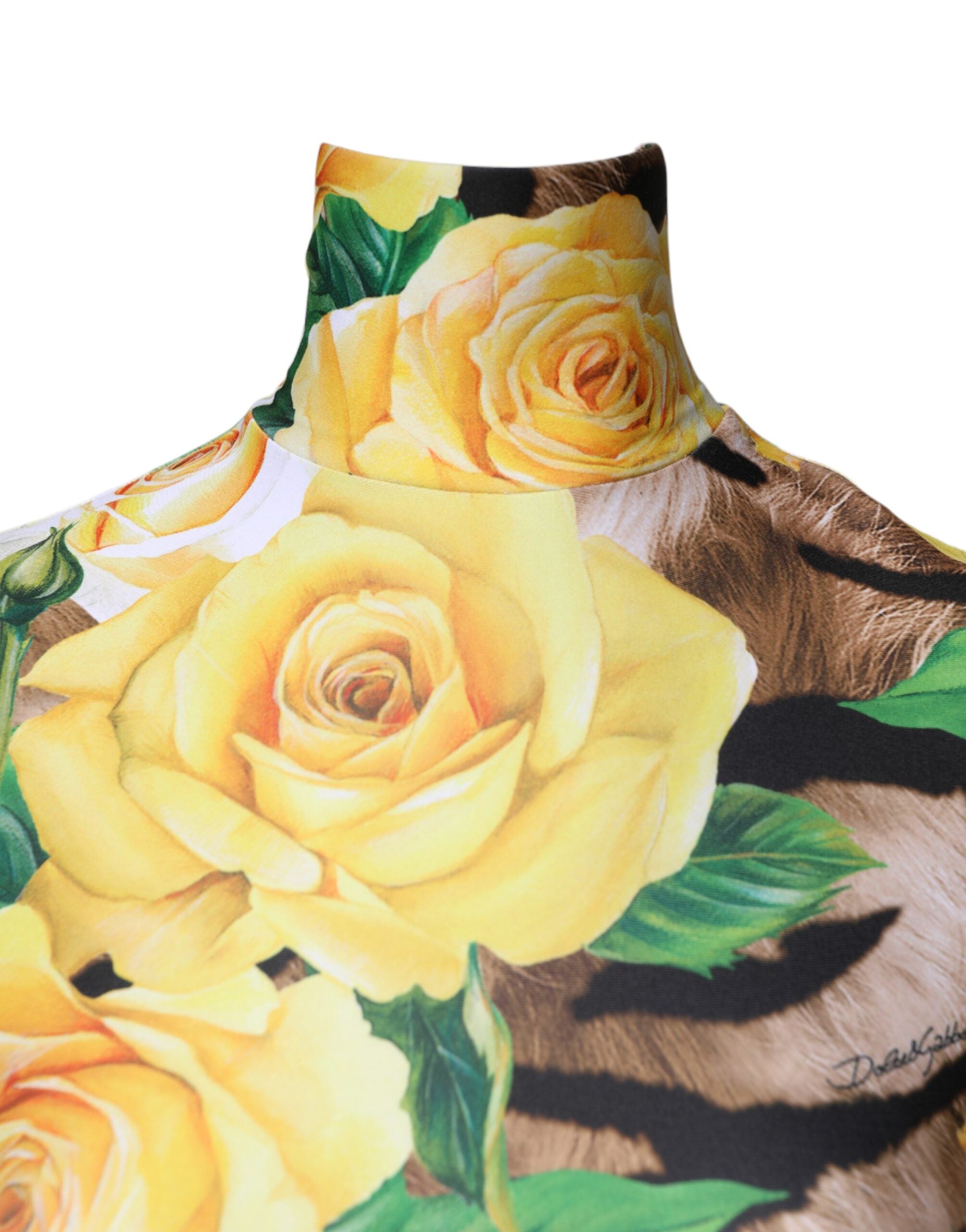 Dolce & Gabbana Mini-Kleid mit floralem Multicolor-Print-3