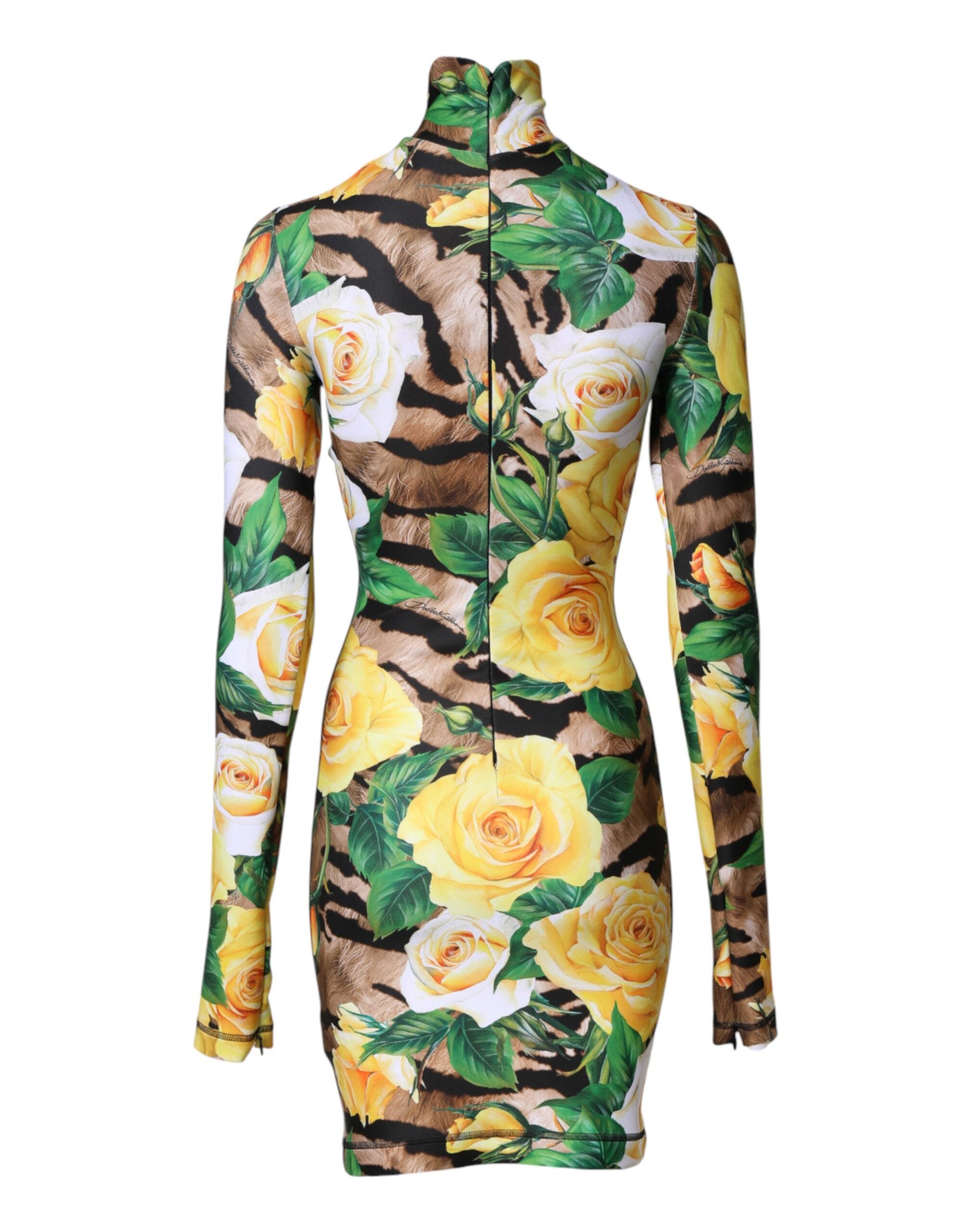 Dolce & Gabbana Mini-Kleid mit floralem Multicolor-Print-6