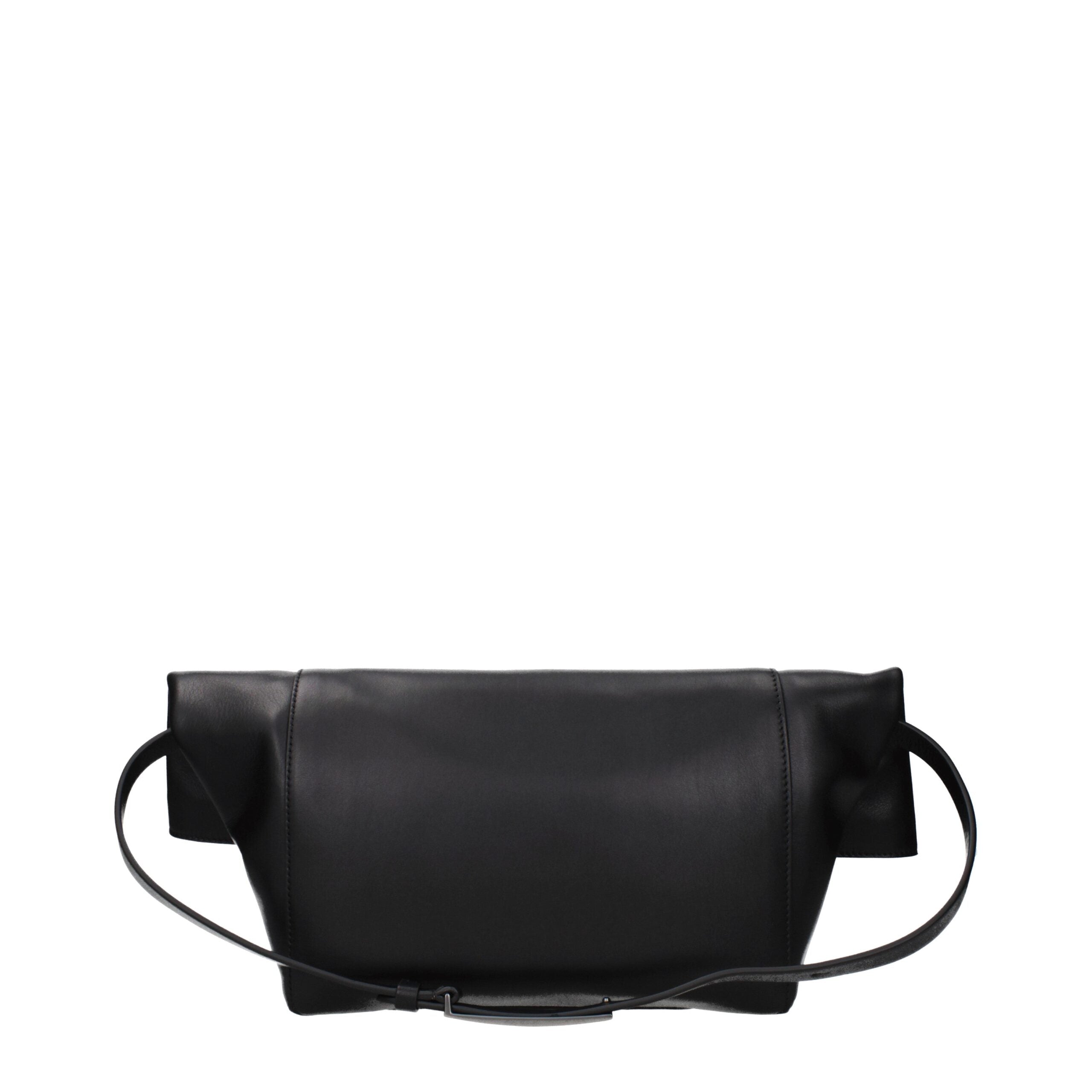 Max Mara Schwarze Leder Umhängetasche-3