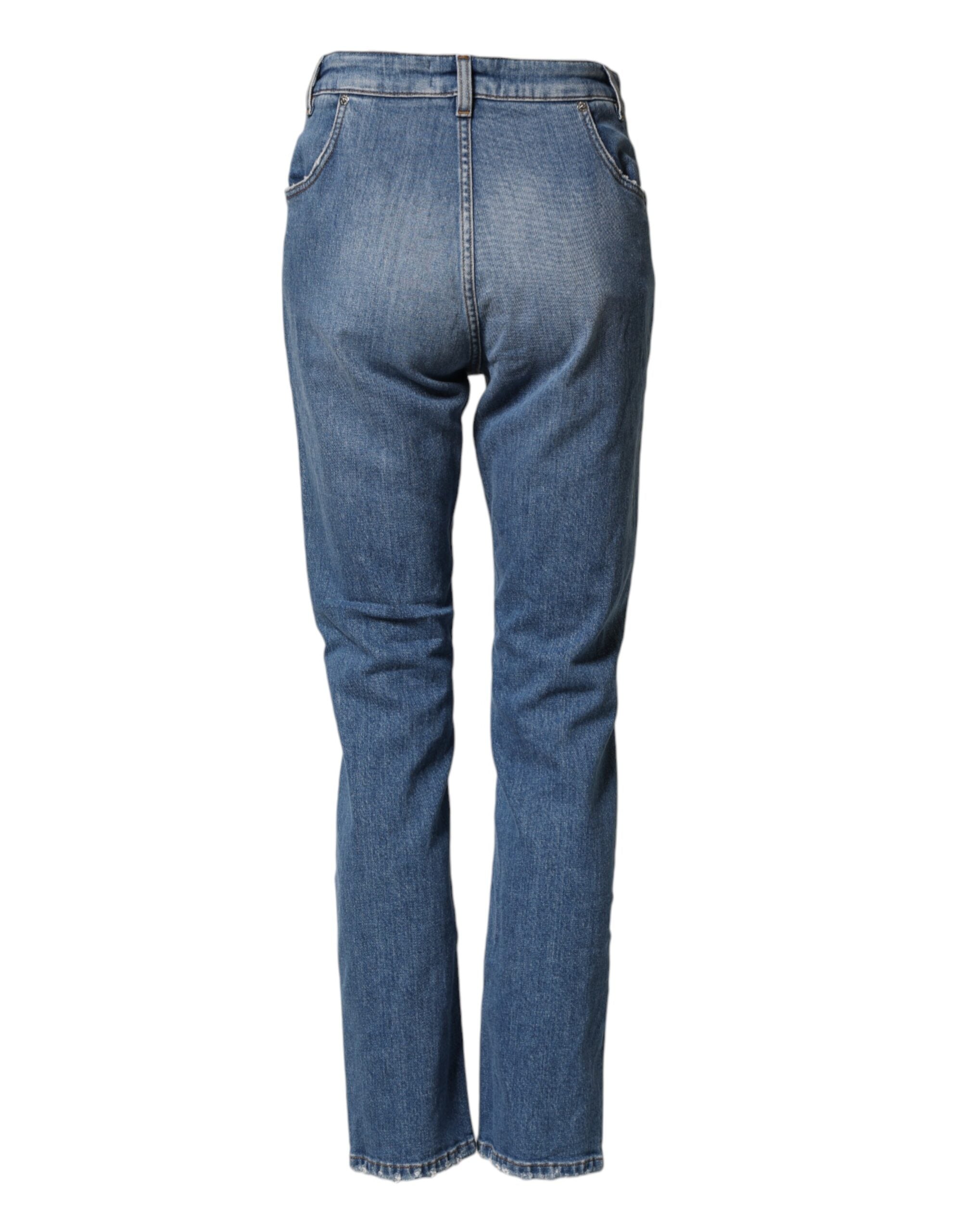 Dolce & Gabbana used-look jeans made from washed cotton denim-3