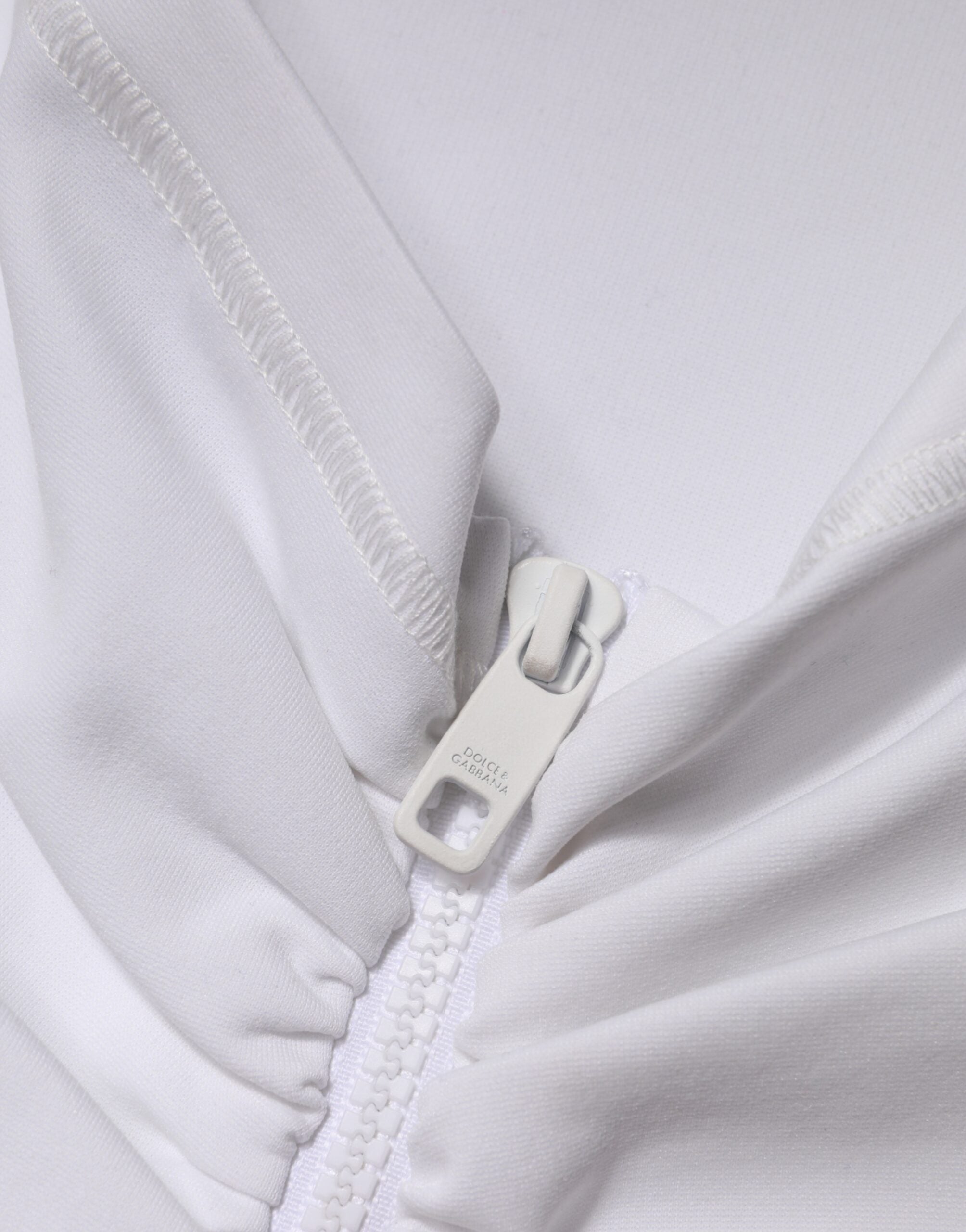 Dolce & Gabbana White Viscose High-Waisted Pencil Skirt-6
