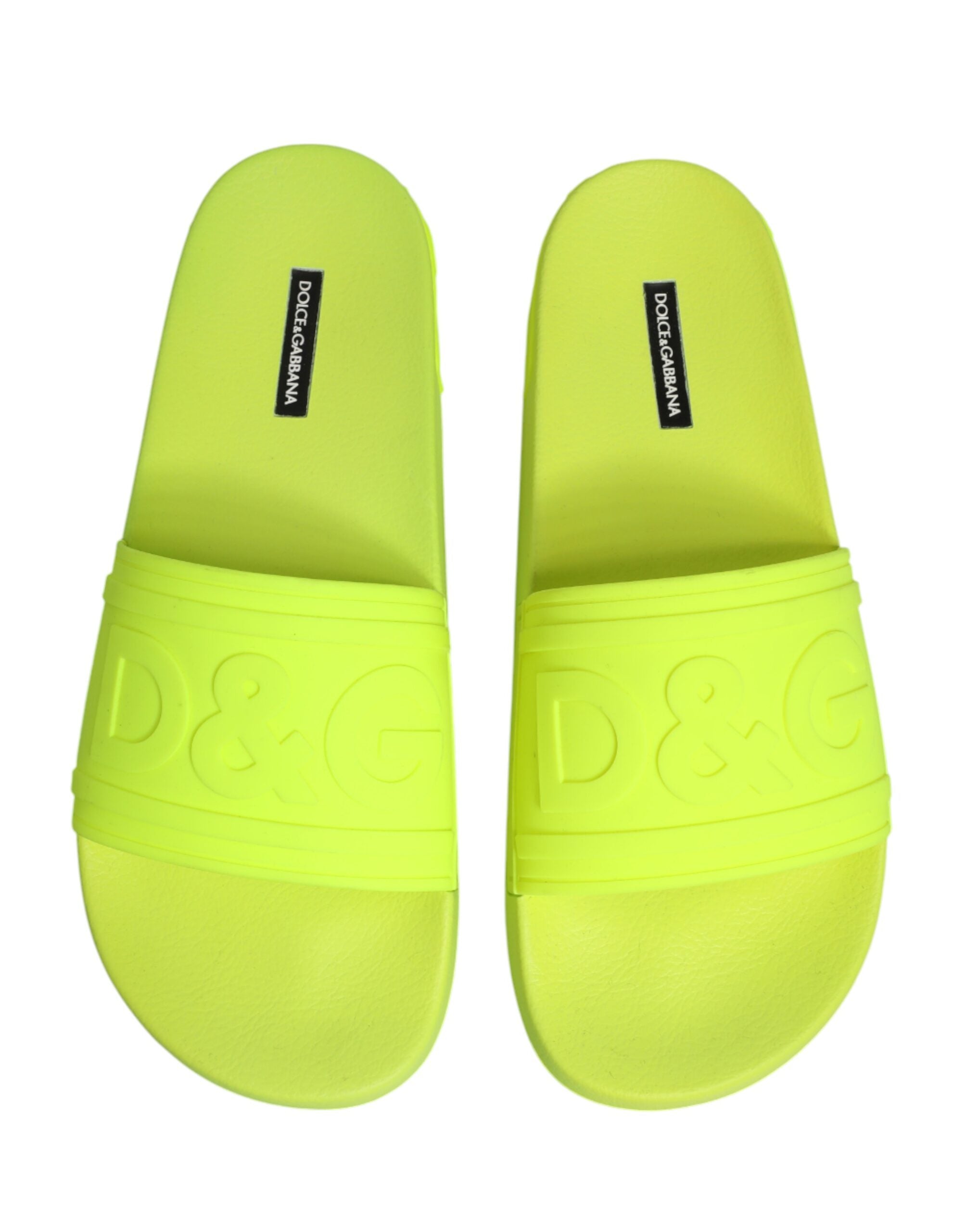 Dolce & Gabbana Green Rubber Sandals for the Beach-4