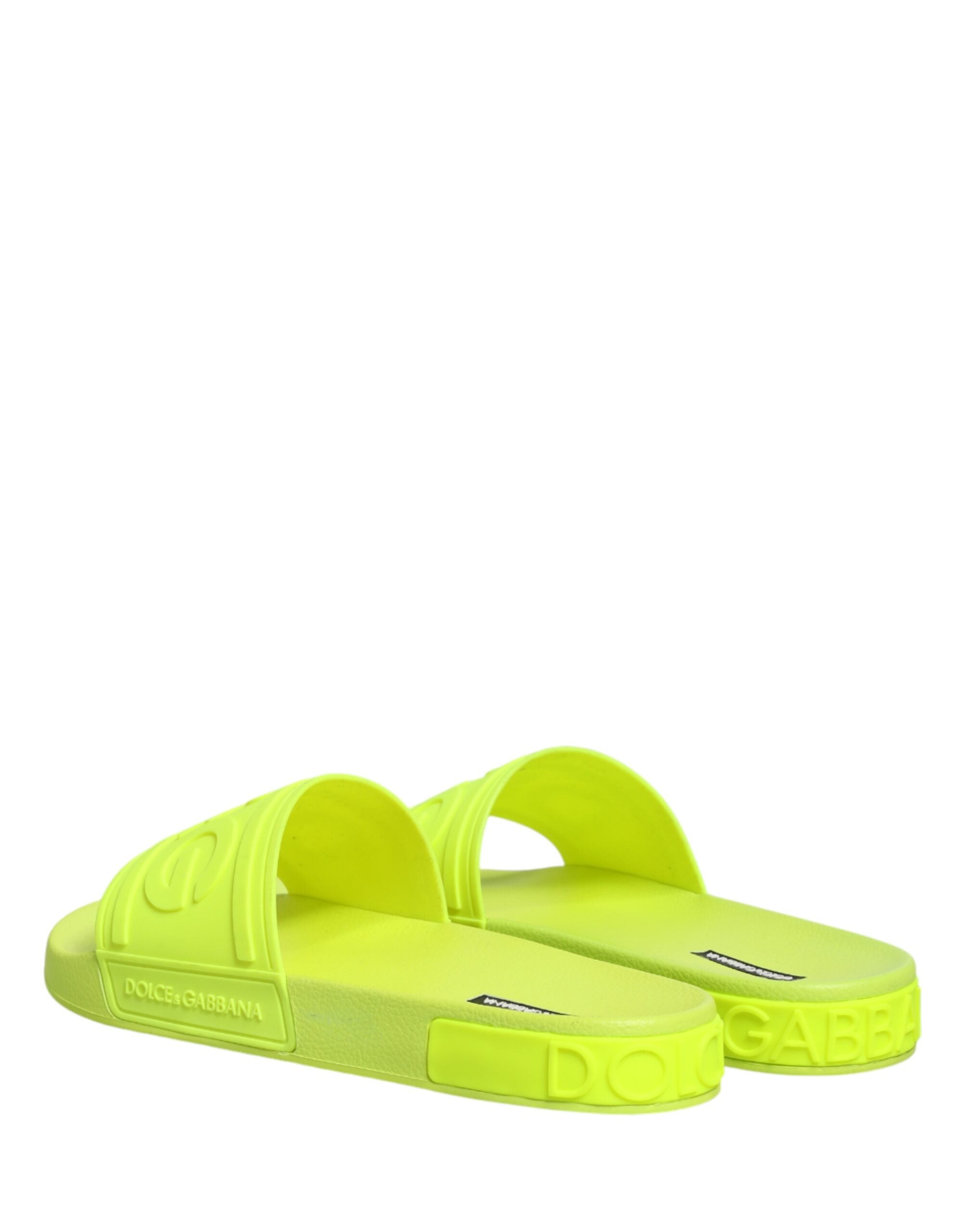 Dolce & Gabbana Green Rubber Sandals for the Beach-6