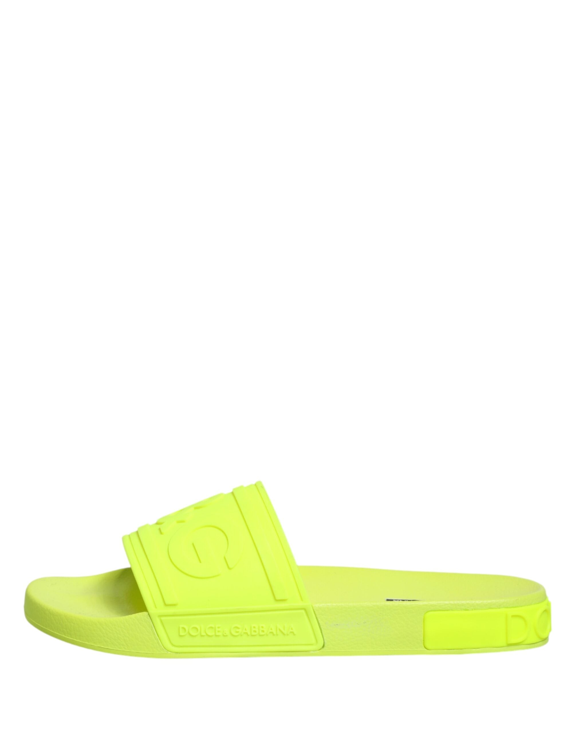 Dolce & Gabbana Green Rubber Sandals for the Beach-7