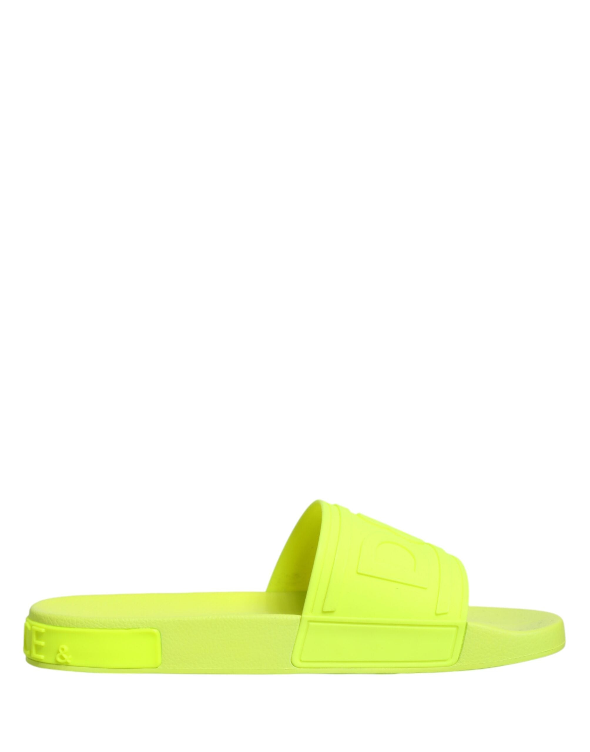 Dolce & Gabbana Green Rubber Sandals for the Beach-1