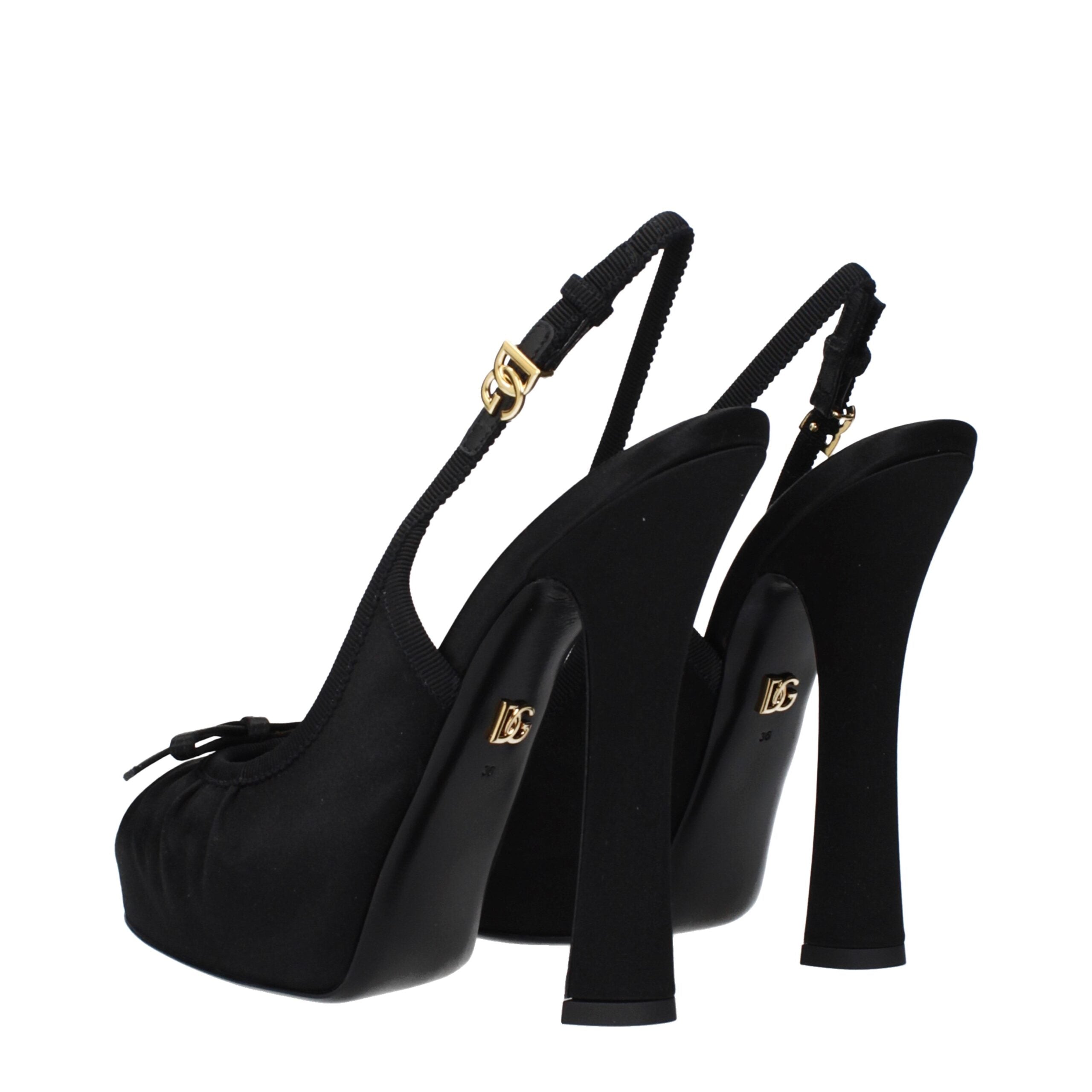 Dolce & Gabbana Schwarze Satin-Pumps-4