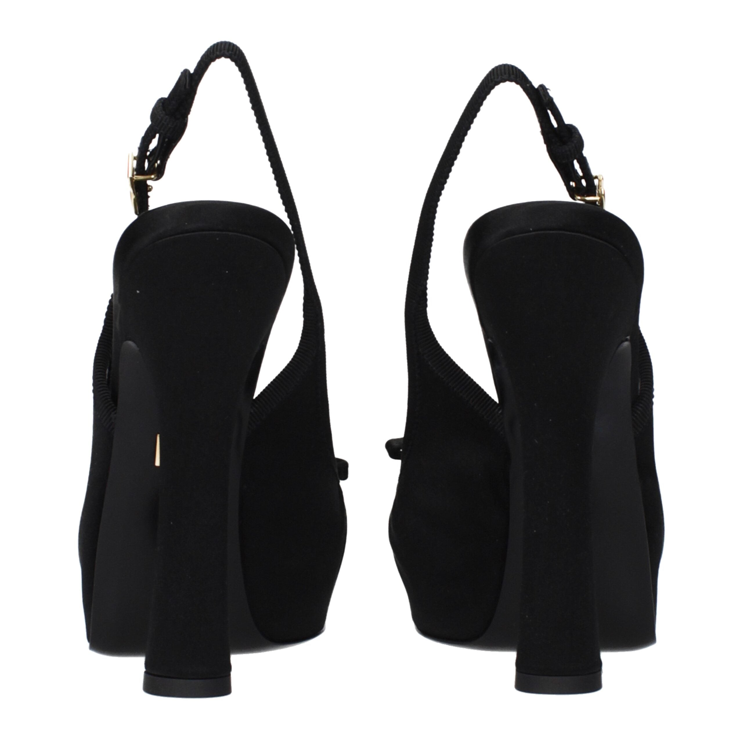 Dolce & Gabbana Schwarze Satin-Pumps-5